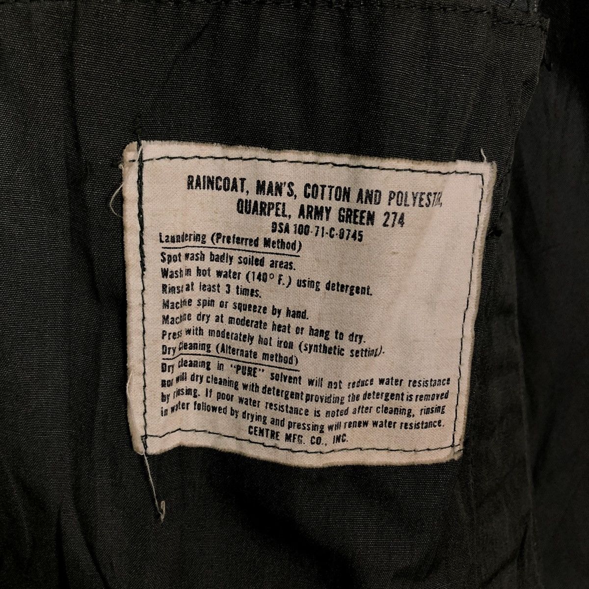 Buzz Rickson's 🔥VINTAGE LONG TRENCH COATS JACKET QUARPEL CENTRE MFG CO Size US M / EU 48-50 / 2 - 18 Thumbnail
