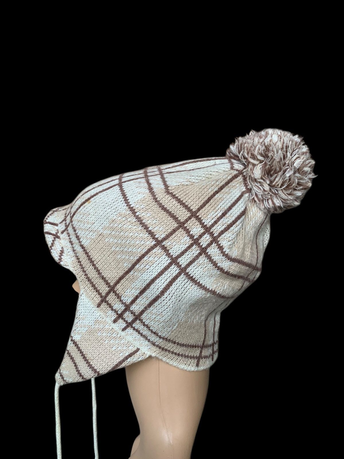 Japanese Brand × Kapital × Vintage Crochet Knitt Half Cap Ear Flap Japanese Brand Size ONE SIZE - 6 Thumbnail