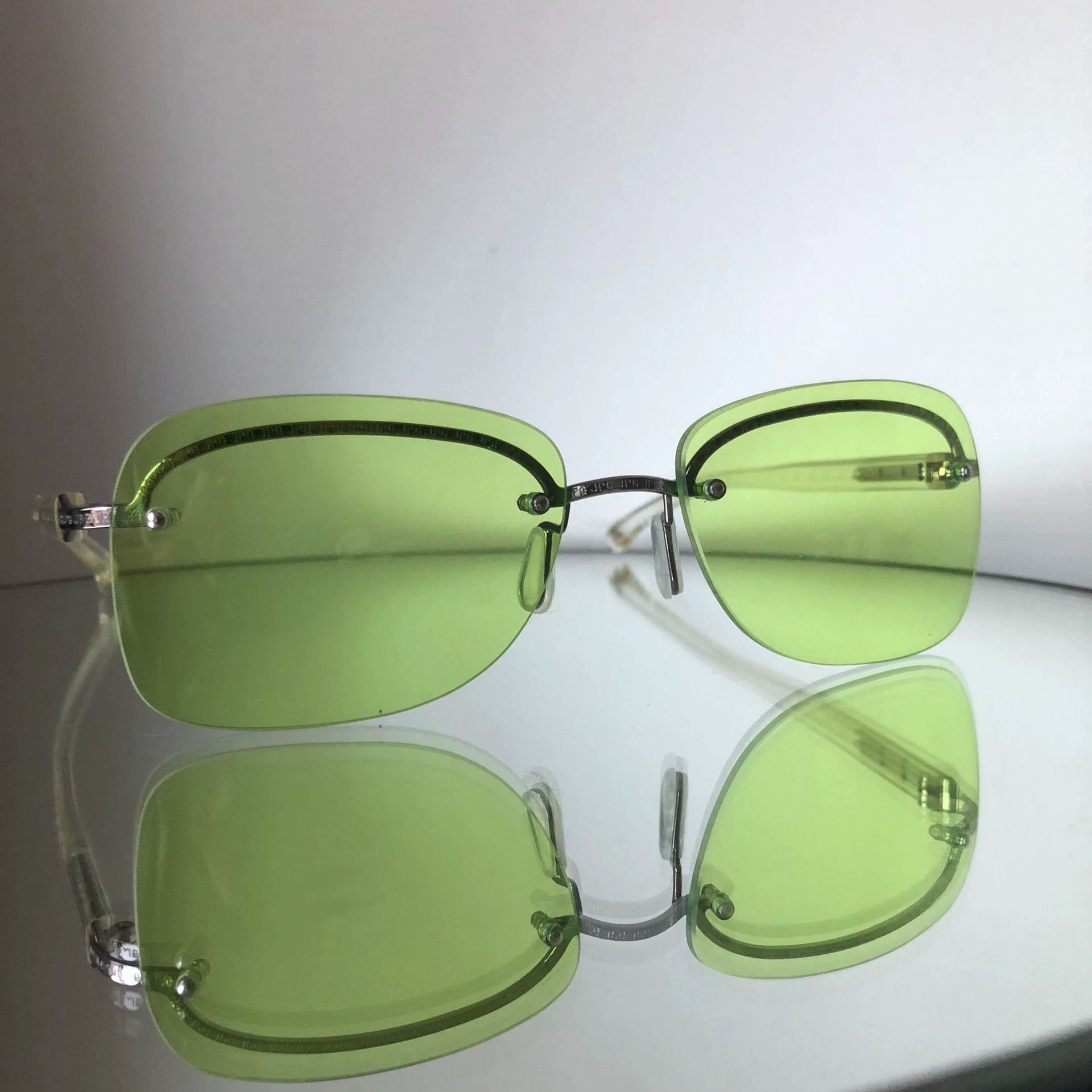 Jean Paul Gaultier Jean Paul Gaultier Rare fluorescent green sunglasses Size ONE SIZE - 1 Thumbnail