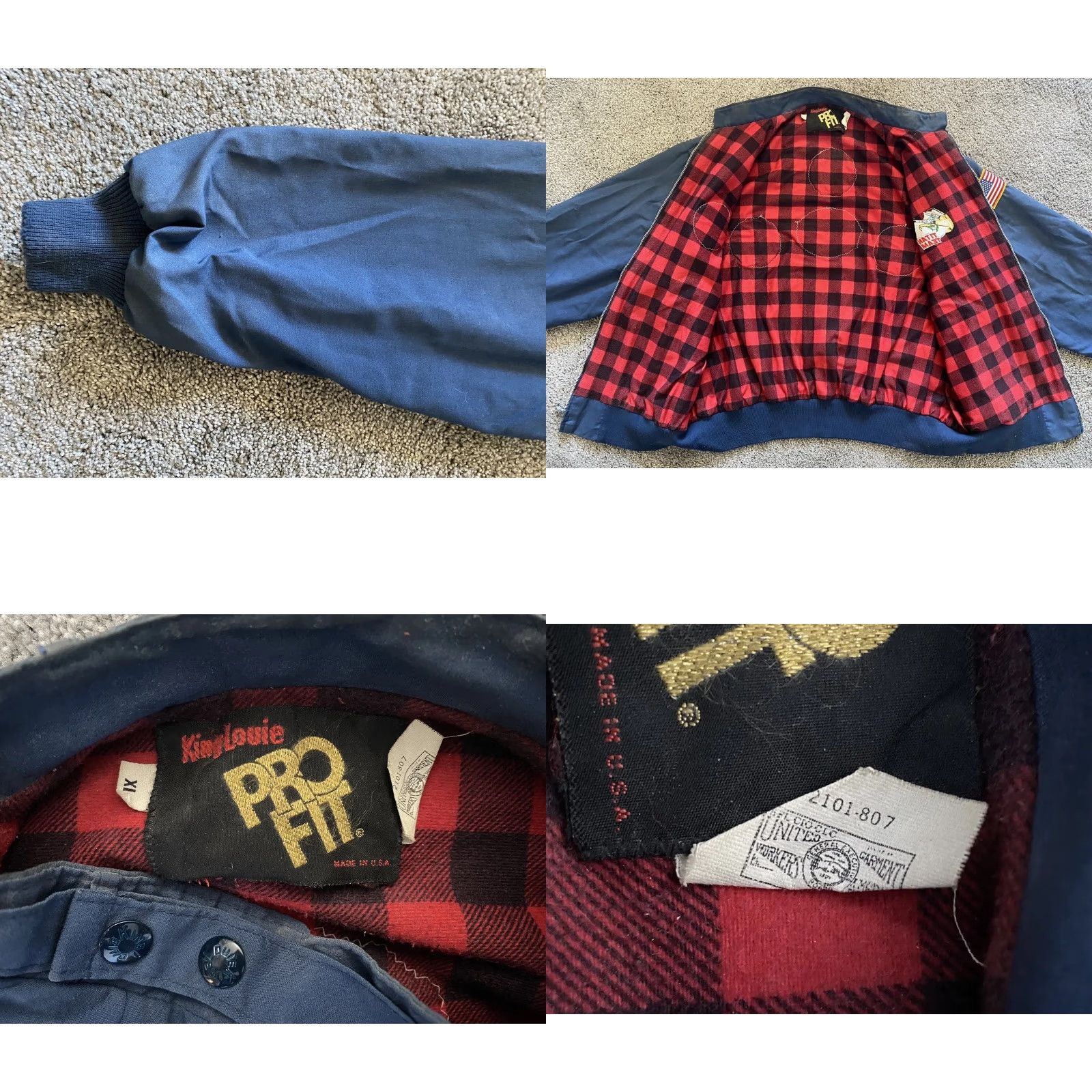 Vintage VINTAGE King Louie Pro Fit Jacket Men’s XL Titan Team Rockets Space Intelsat Blue 80s 90s USA Hipster Space Stars Jacket Mens Size US XL / EU 56 / 4 - 8 Thumbnail