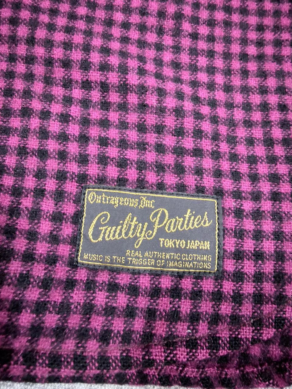 Wacko Maria Wacko Maria Guilty Parties painted Houndstooth flannel Red Size US M / EU 48-50 / 2 - 18 Thumbnail