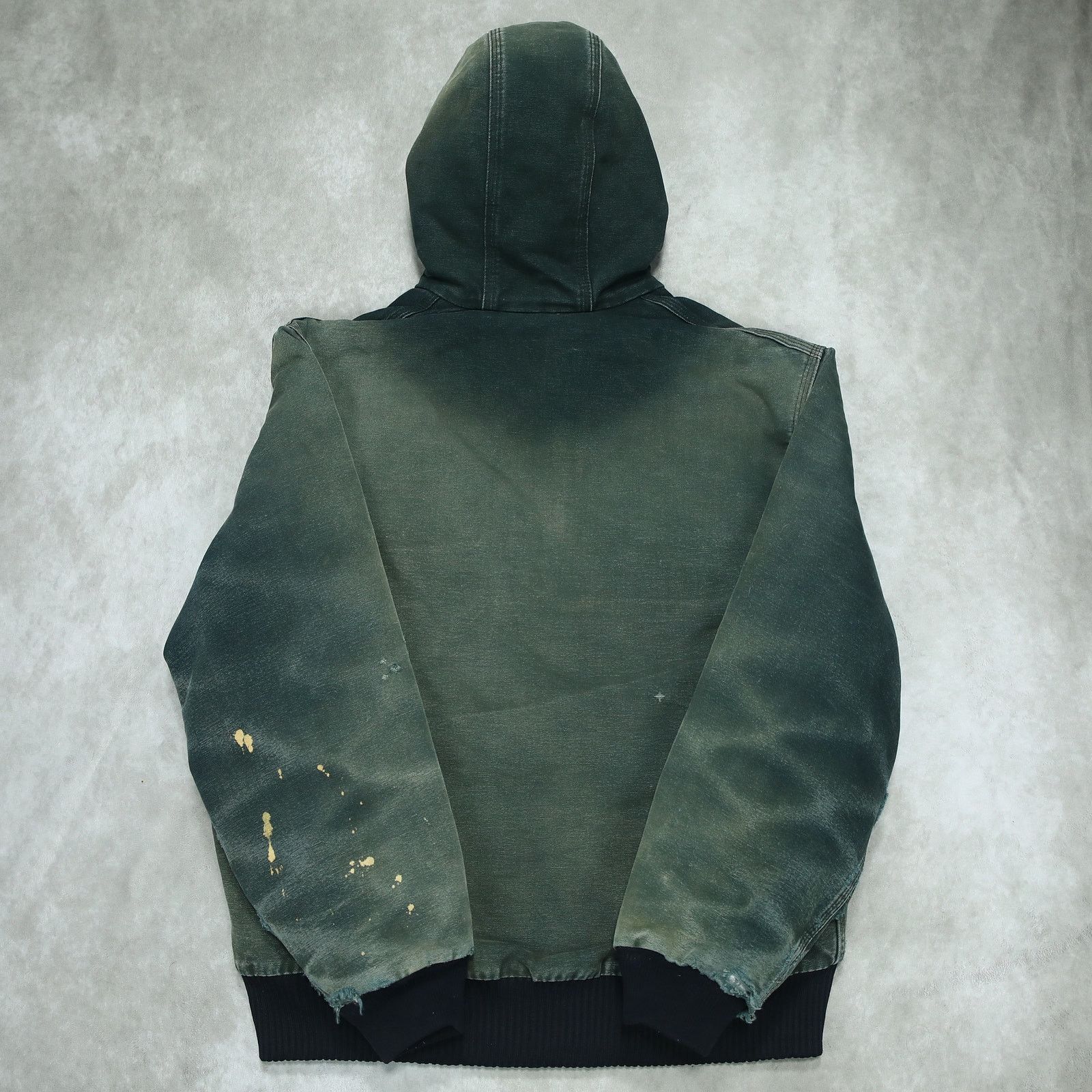 Carhartt Vintage FADED Black Carhartt J140 BLK Hooded Jacket Size US M / EU 48-50 / 2 - 4 Thumbnail