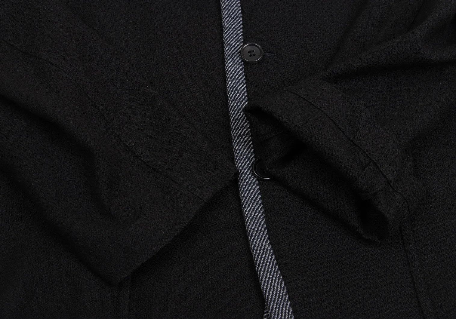 Comme des Garcons Homme Plus T Piped Tailored Jacket in Black/Navy, Size M Size US M / EU 48-50 / 2 - 8 Thumbnail