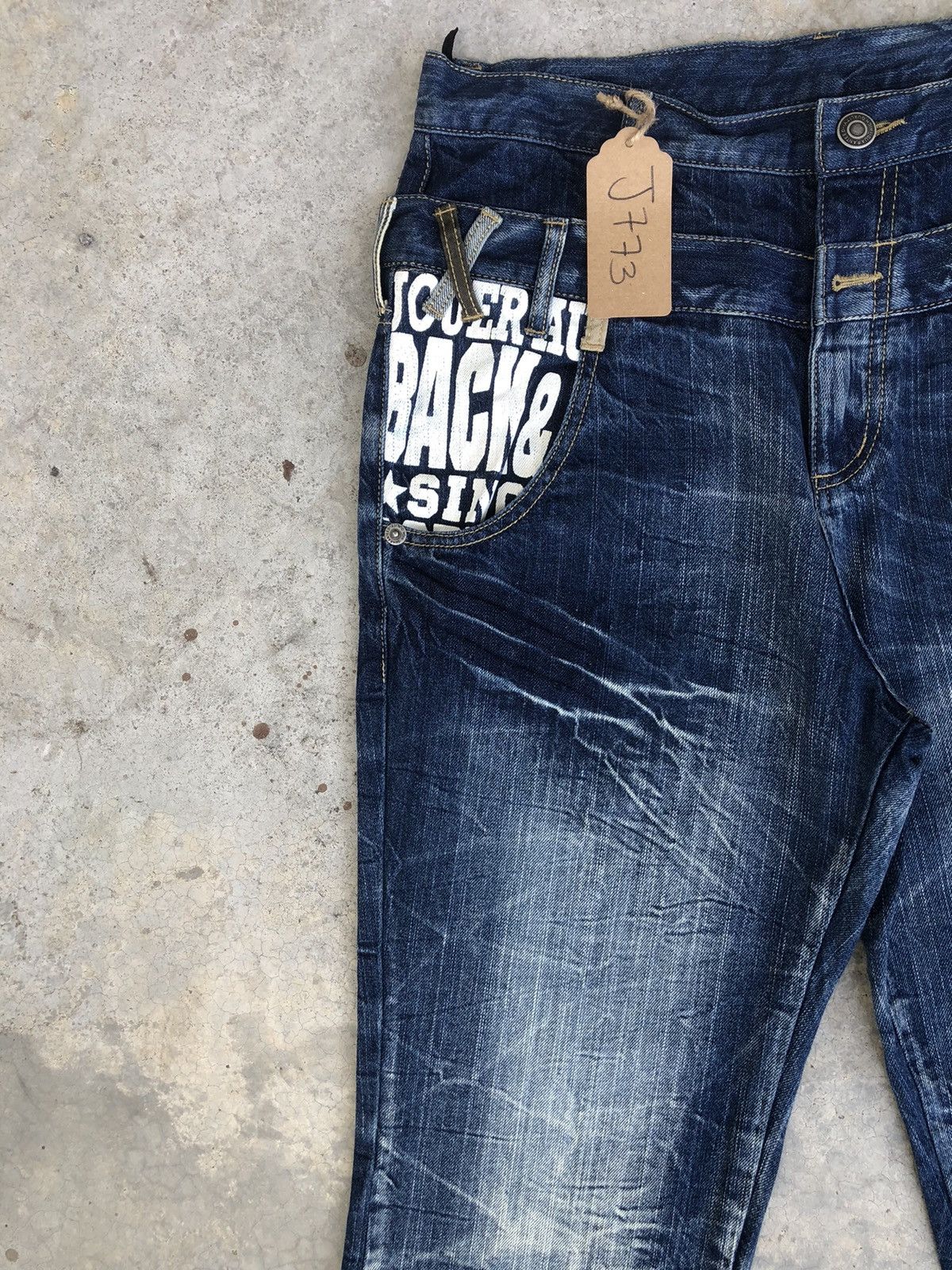 Hysteric Glamour Japanese Back & Forth Double Waist Distressed Jeans Size US 33 - 4 Thumbnail