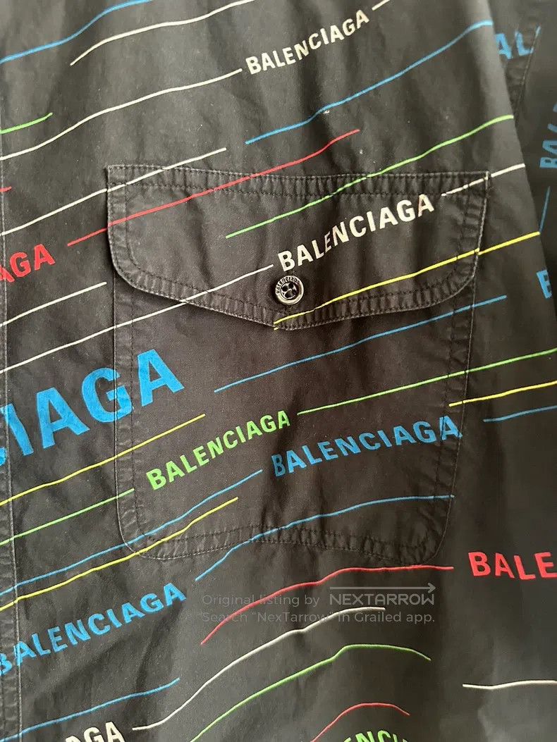 Balenciaga Balenciaga size 37 Bullet screen short-sleeve shirt Size US XS / EU 42 / 0 - 3 Thumbnail
