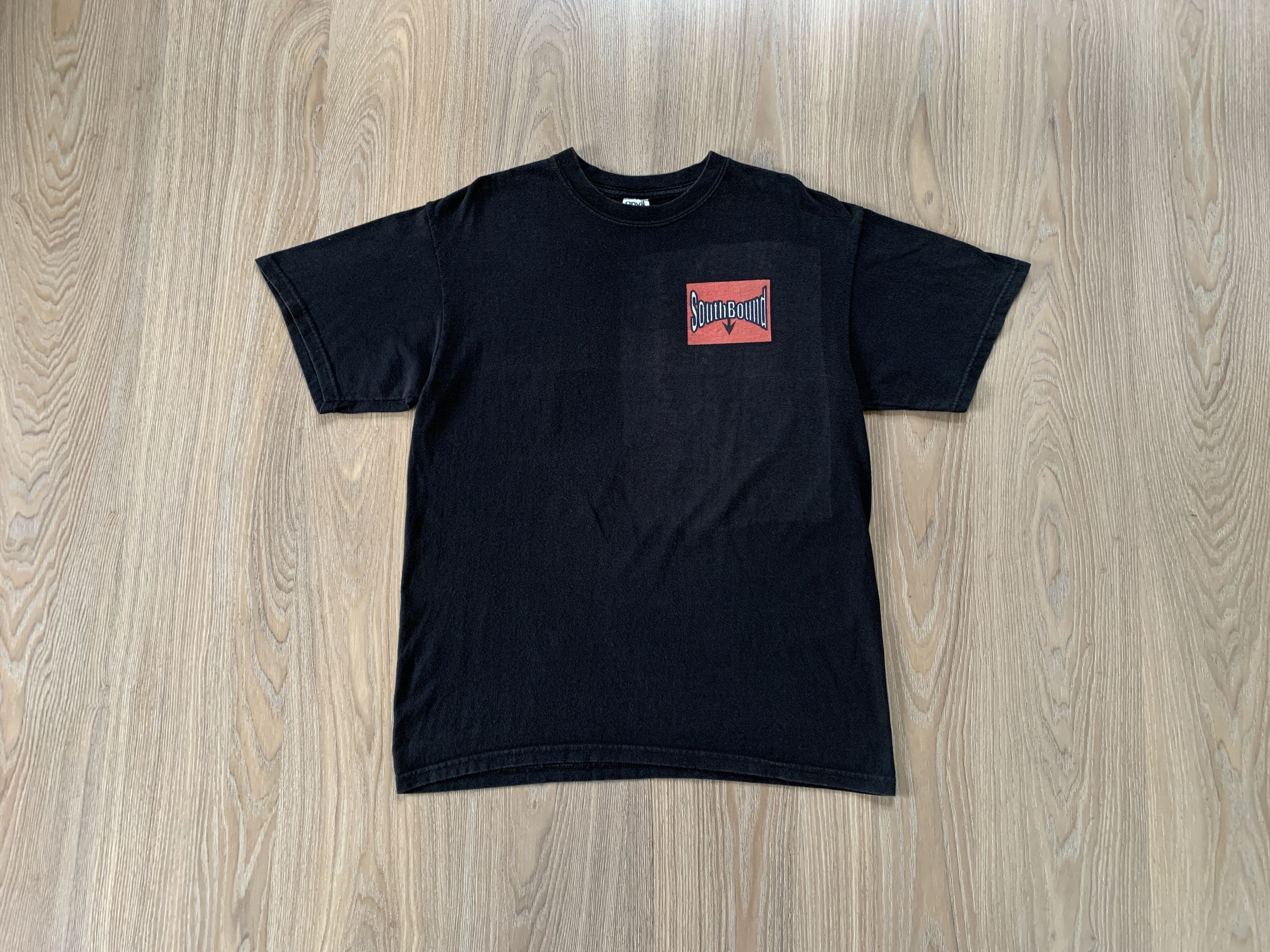 image of Anvil South Bound T Shirt in Black, Men's (Size Large)