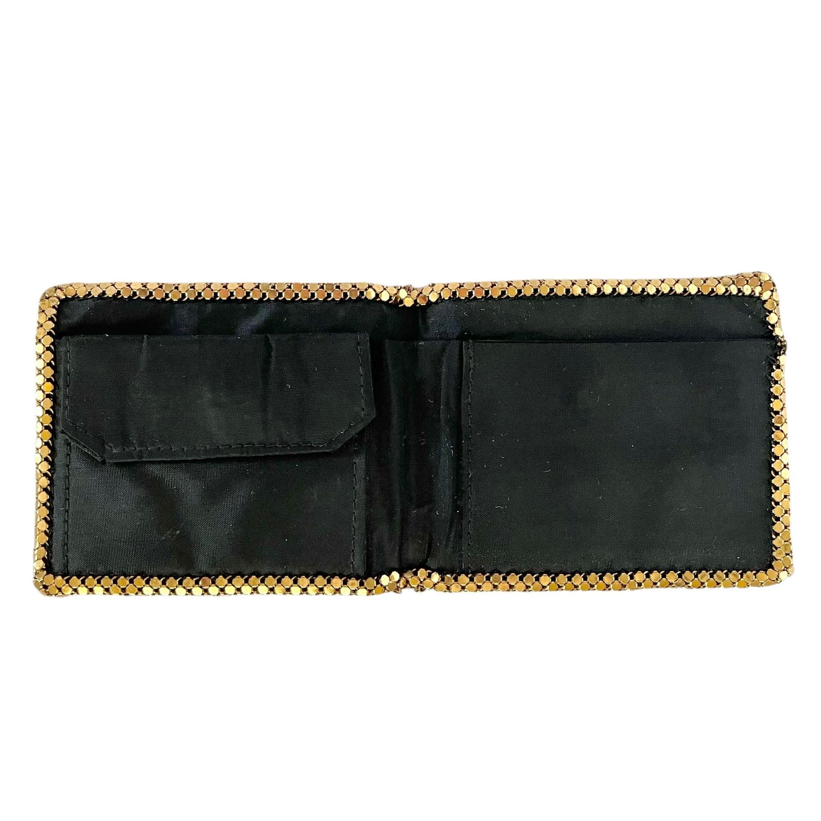 Vintage Vintage Gold-Tone Liquid Metal Mesh Chainmail Bifold Wallet Size ONE SIZE - 4 Thumbnail