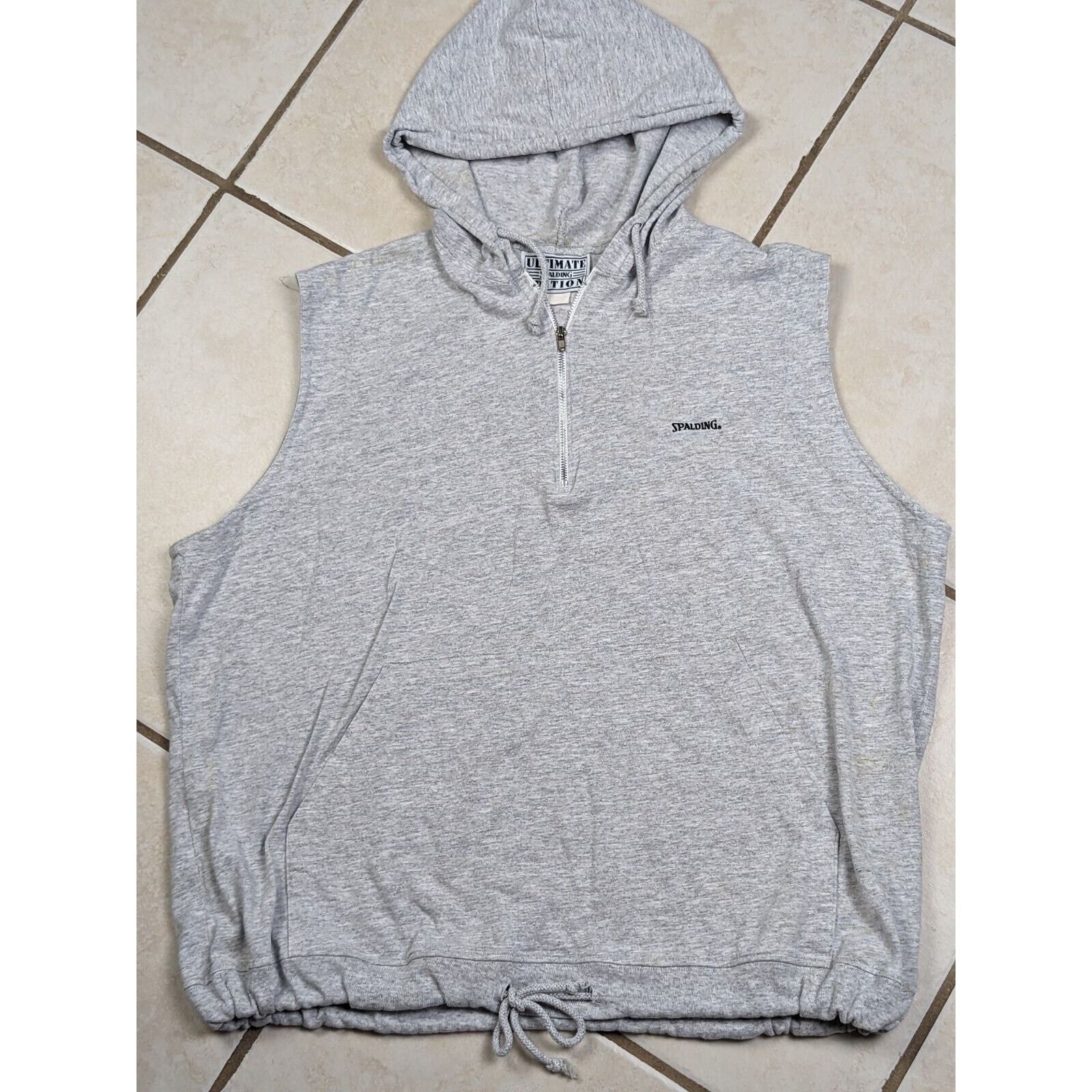 Spalding Spalding Ultimate Edition Quarter Zip Sleeveless Sweatshirt Size US M / EU 48-50 / 2 - 5 Thumbnail