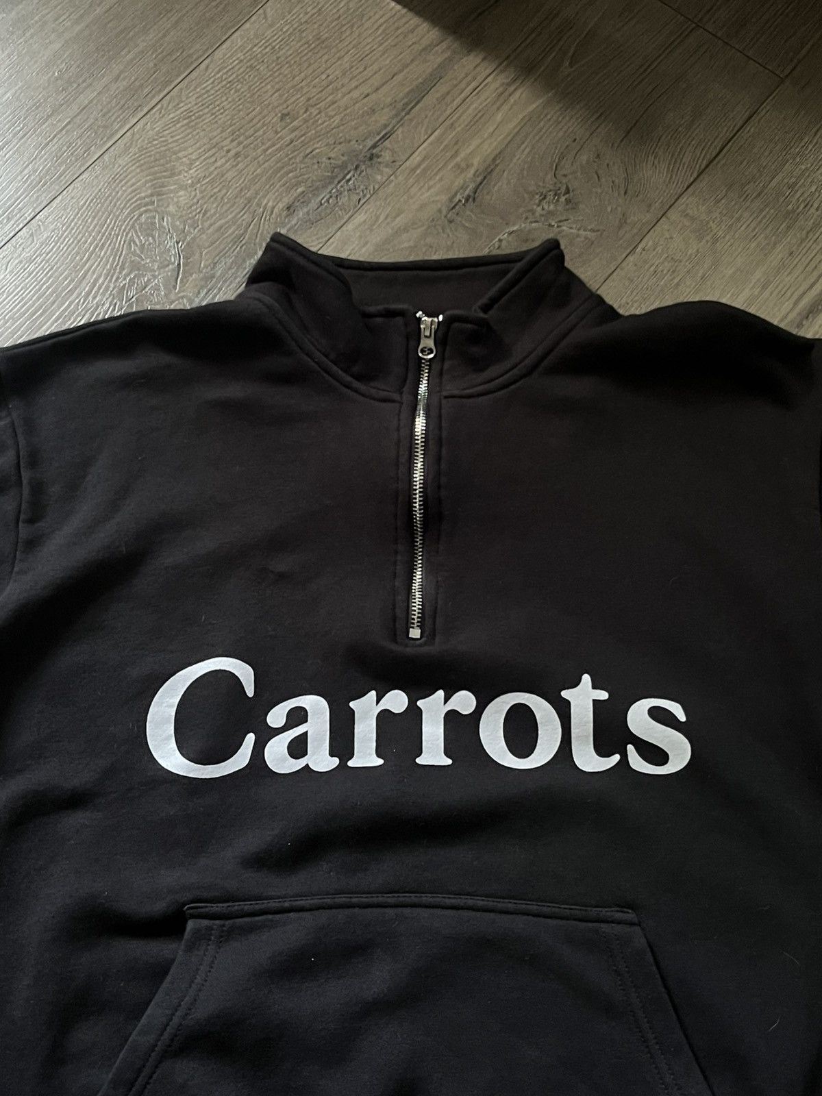 Carrots by Anwar Carrots ANWAR CARROTS black quarter zip sweater Size US M / EU 48-50 / 2 - 2 Thumbnail