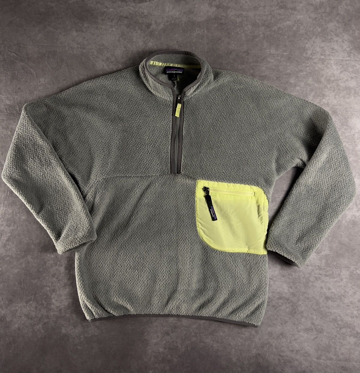Arc'teryx × Patagonia × Polartec Patagonia Women's S Re-Tool 1/2 Zip Pullover Gray & Yellow Size US S / EU 44-46 / 1 - 1 Thumbnail