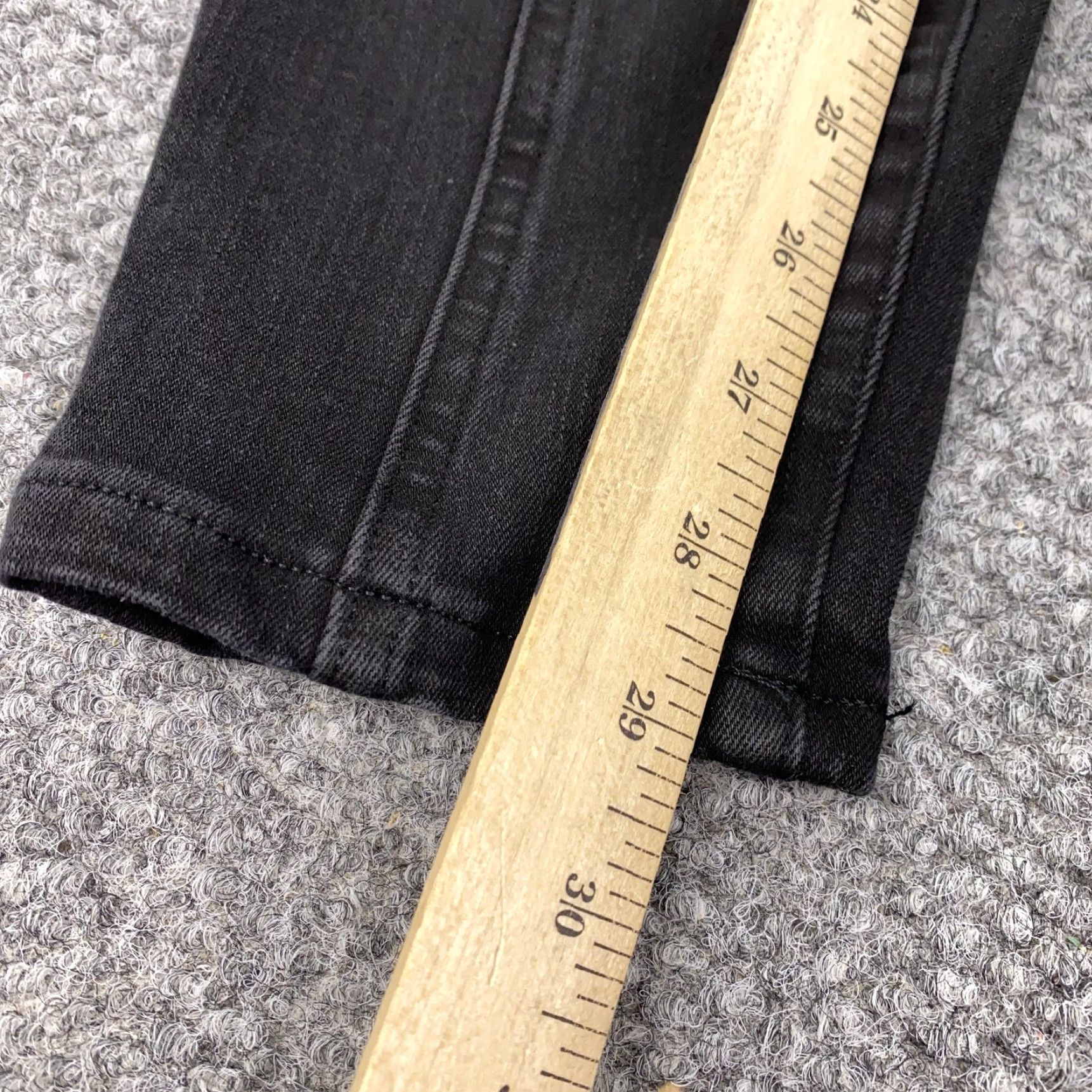 Duluth Trading Company Duluth Trading Pants Womens 8 Black Skinny Leg Stretch Denim Pull On Jeans Jegging High Rise Slim Waist Elastic Pockets 29 In Inseam Womens Size 30" / US 8 / IT 44 - 4 Thumbnail