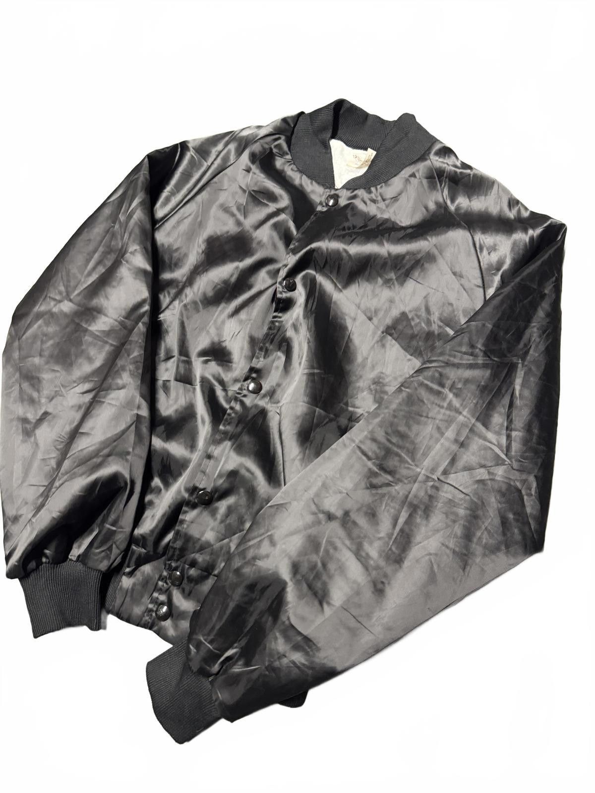 Designer Vintage Academy of Martial Arts Satin Bomber Jacket - Black Size US M / EU 48-50 / 2 - 3 Thumbnail