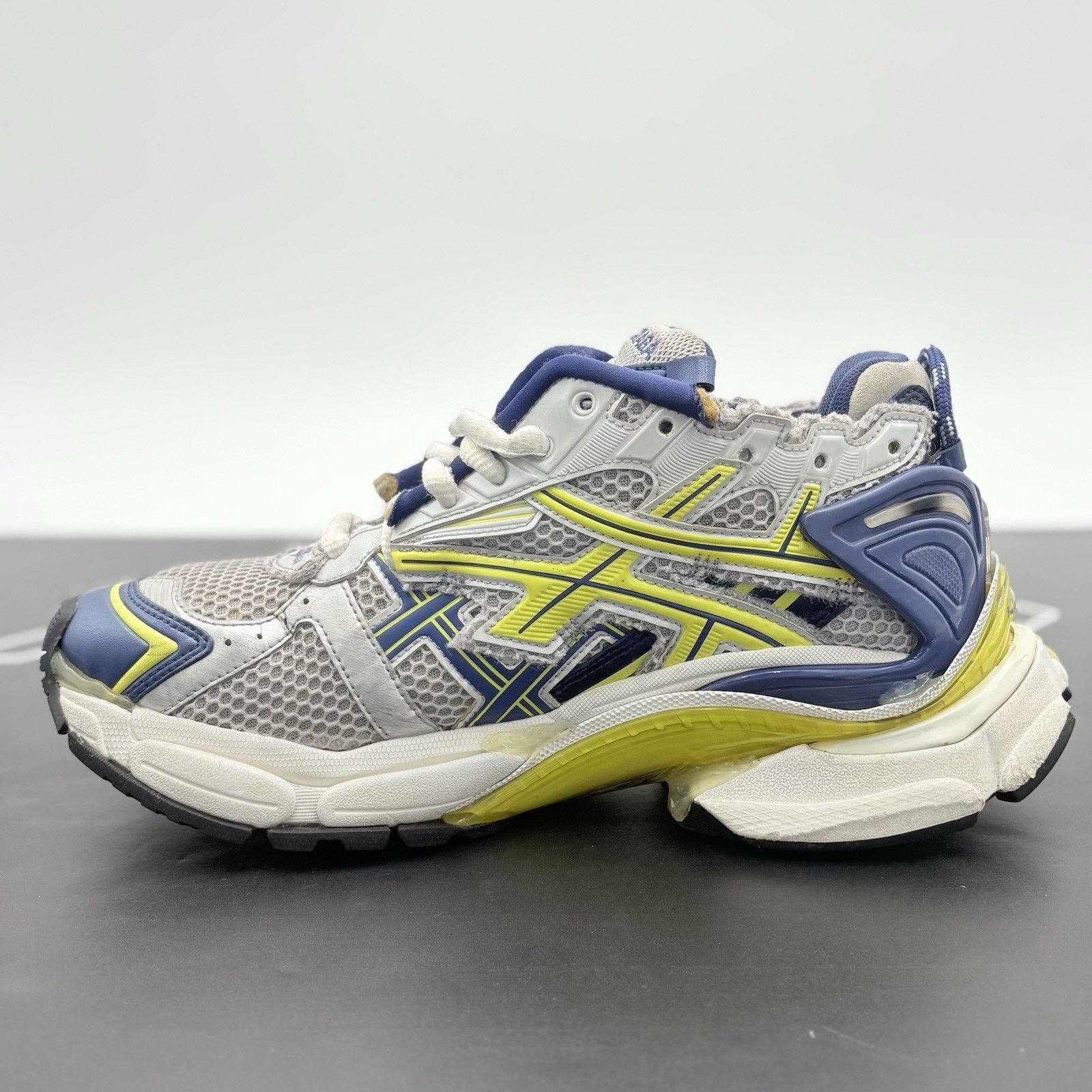 Balenciaga Balenciaga Runner ' White Blue Yellow ' | GOOD CONDITION! Size US 8 / EU 41 - 4 Thumbnail