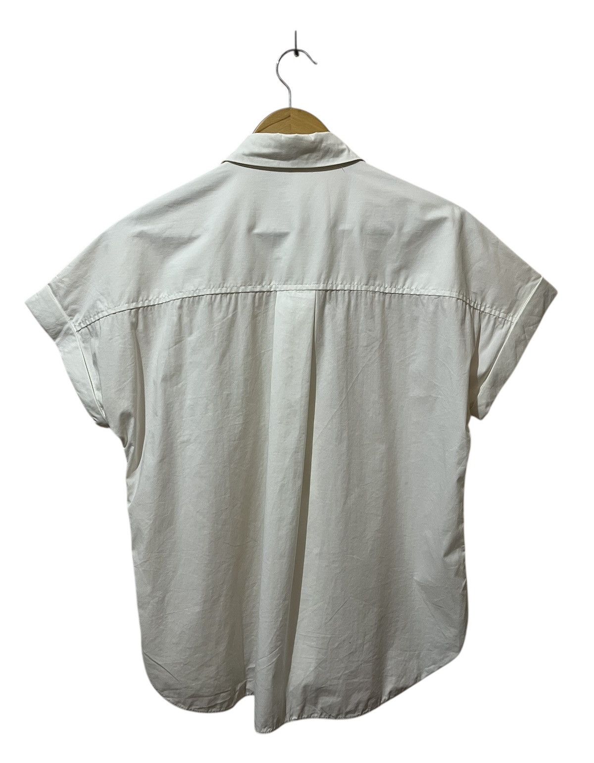 Brunello Cucinelli Brunello Cucinelli - Bead Embellished - Button Up Shirt Size S / US 4 / IT 40 - 2 Thumbnail