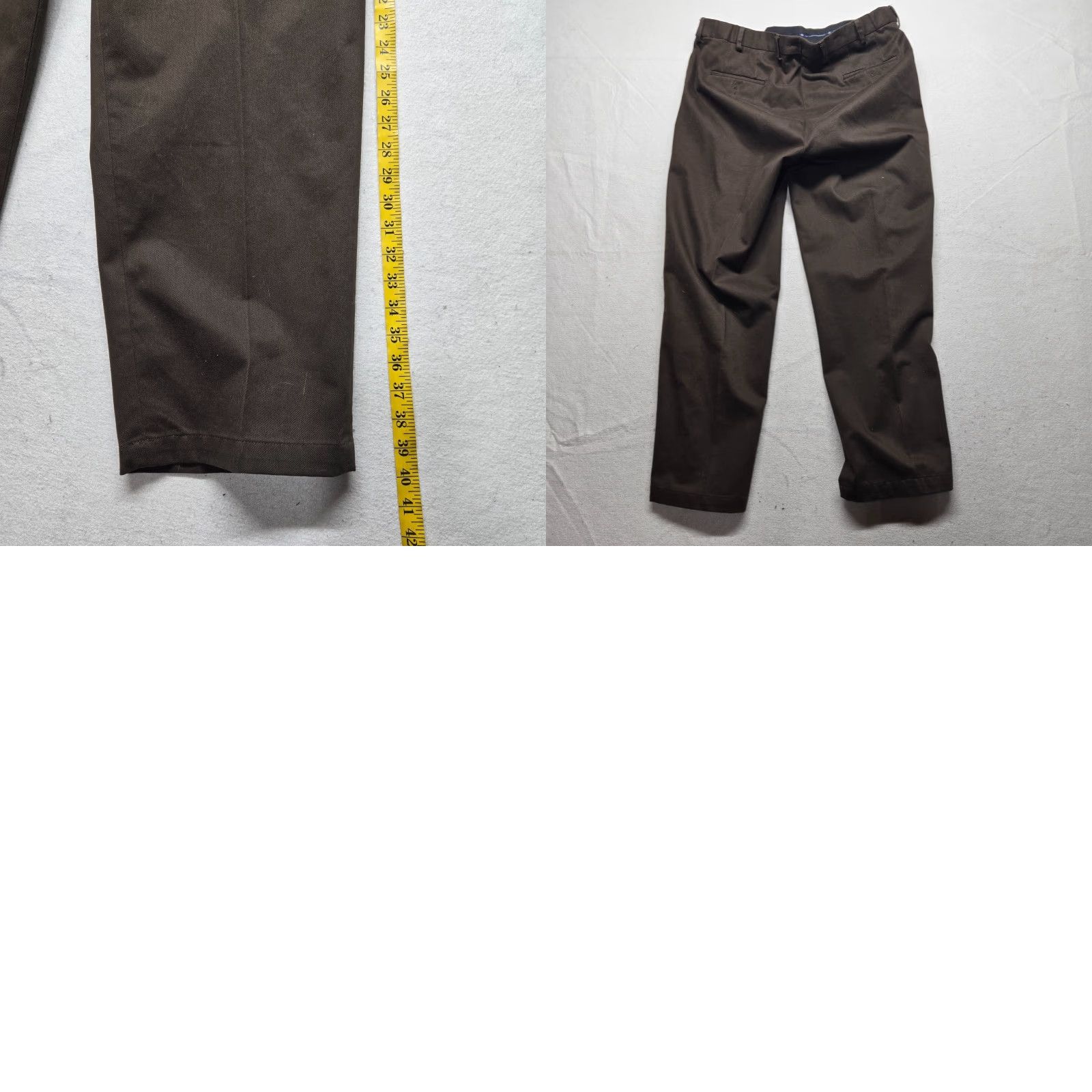 Vintage Saddlebred Pants BROWN Khakis Flat Front Chinos Adult Men's Size 38 x 30 Brown Chino Pants Mens Regular 38x30 Vintage? No Size US 38 / EU 54 - 8 Thumbnail