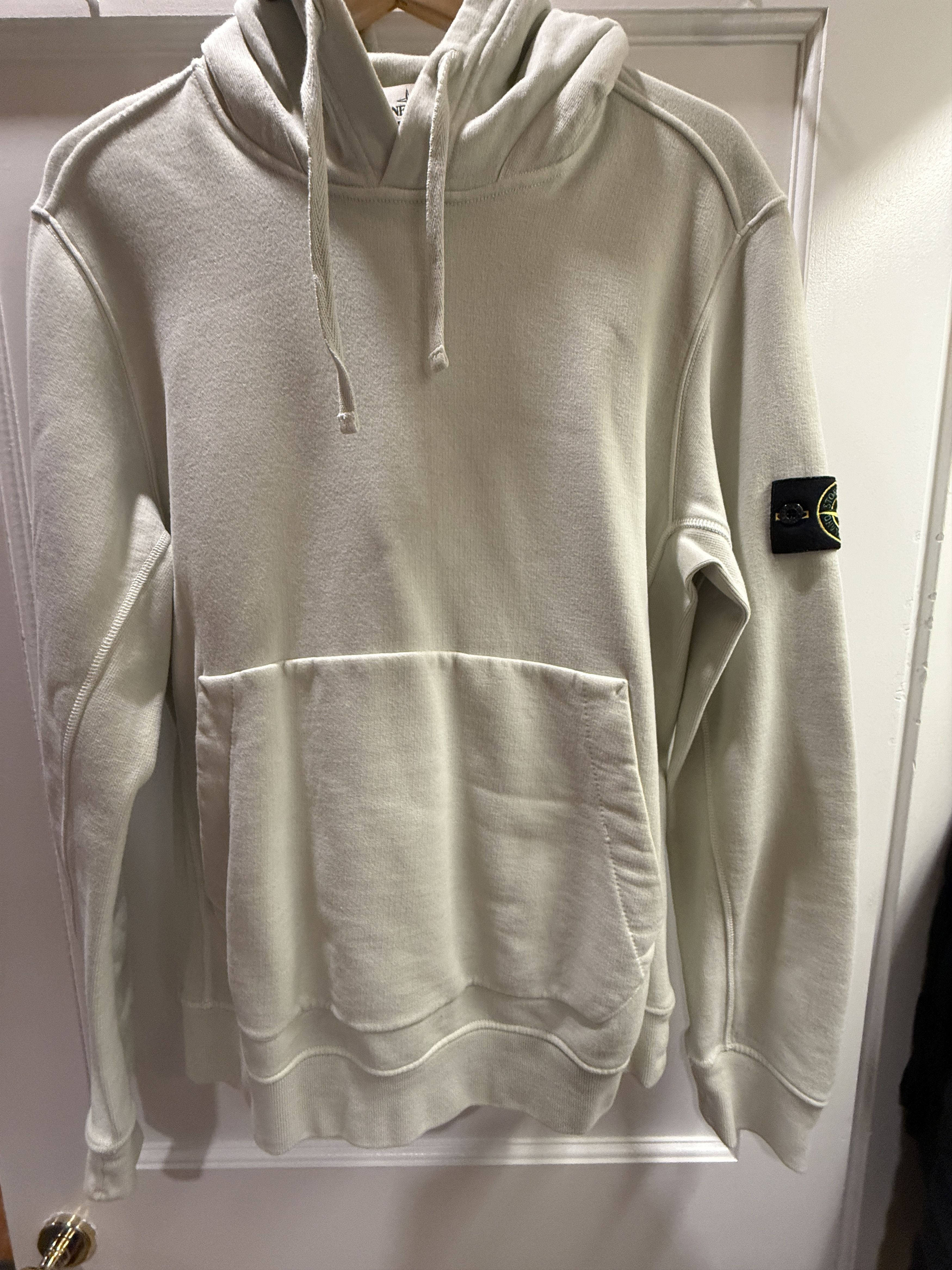 Stone Island Stone Island Hooded Sweatshirt Size XL Cream/Beige Size US XL / EU 56 / 4 - 1 Thumbnail