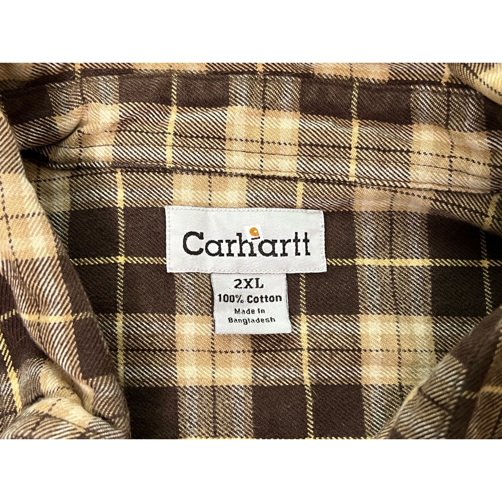 Carhartt Carhartt Button Down Pocket Flannel Shirt 2XL Size US XXL / EU 58 / 5 - 3 Thumbnail