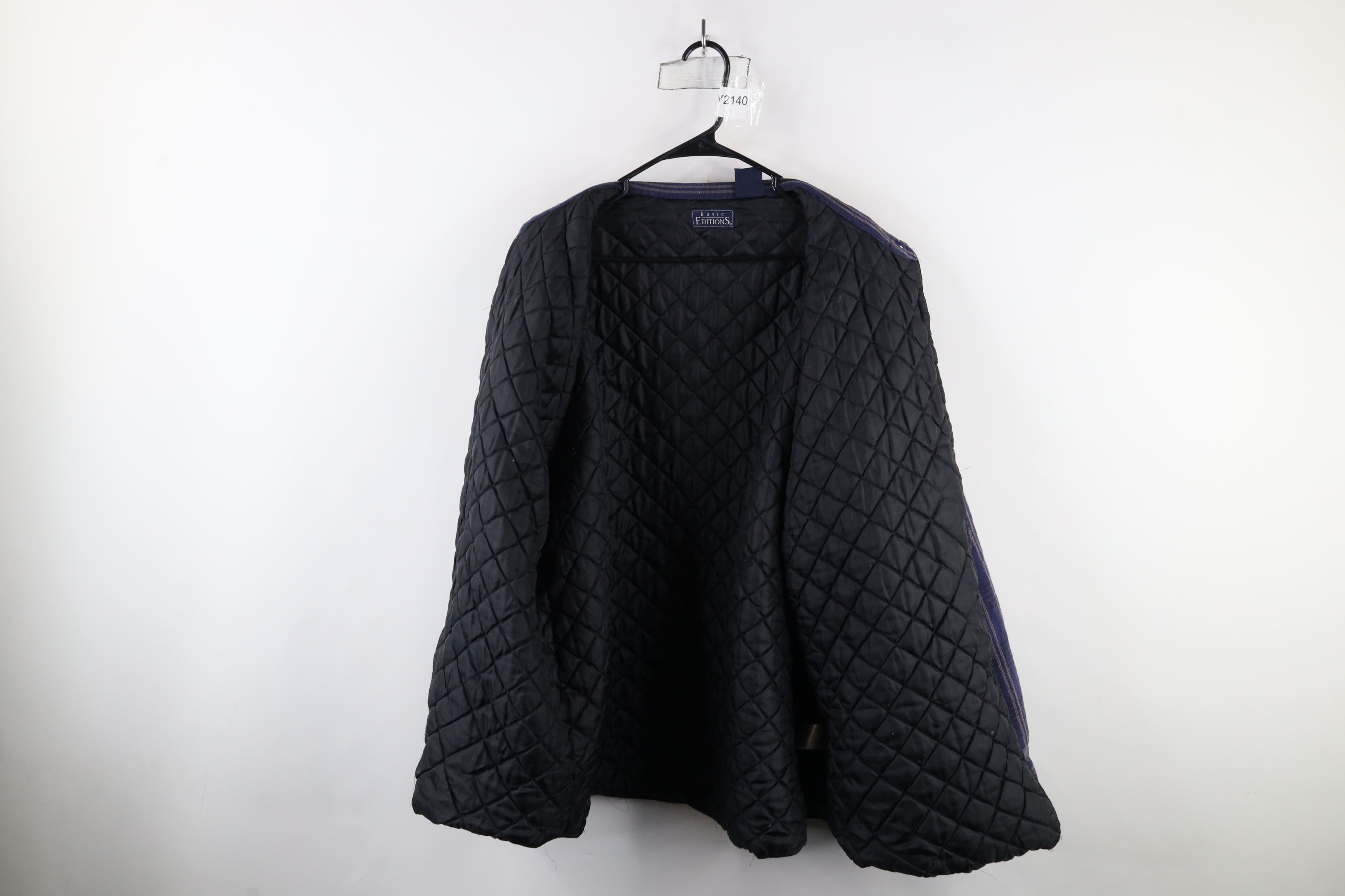 Vintage Vintage 90s Streetwear Quilted Flannel Button Shirt Jacket Size US XL / EU 56 / 4 - 9 Thumbnail