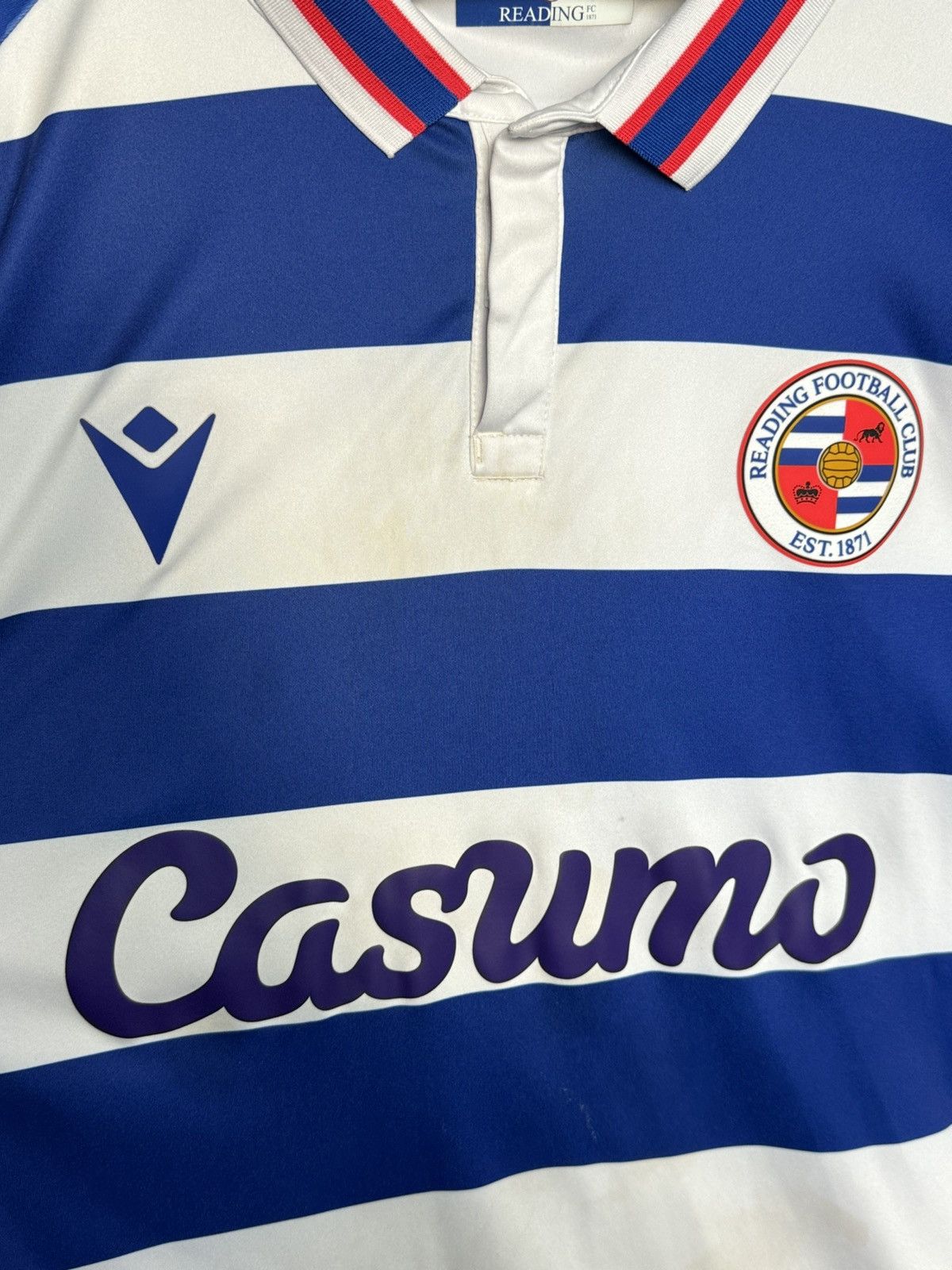 Macron 4XL Reading 20/21 Home Football Jersey Size US XXL / EU 58 / 5 - 3 Thumbnail