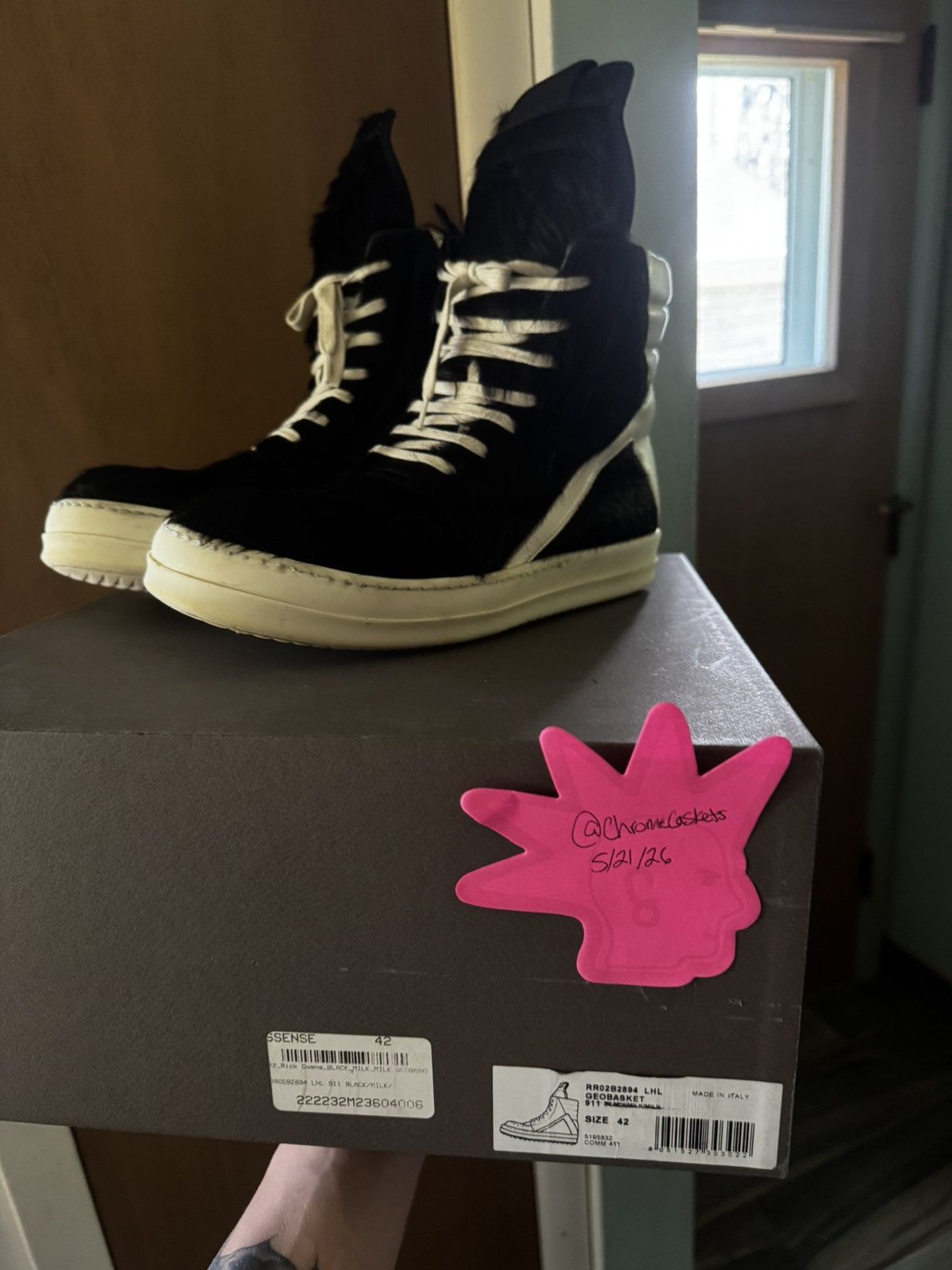 Rick Owens Rick Owens Pony hair Geobaskets Size US 9 / EU 42 - 5 Thumbnail