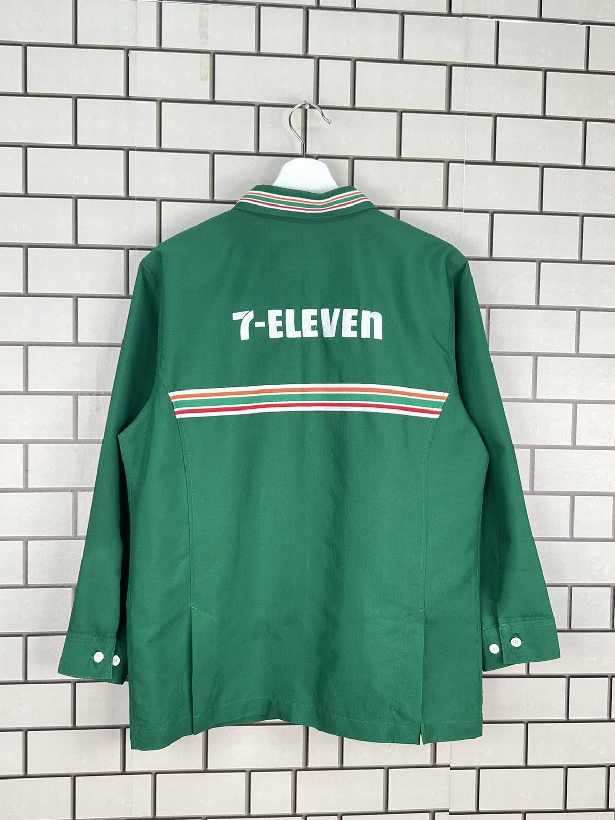 Japanese Brand × Vintage Vintage 7-ELEVEN Japanese Worker Uniform Shirt Jacket Size US M / EU 48-50 / 2 - 11 Thumbnail