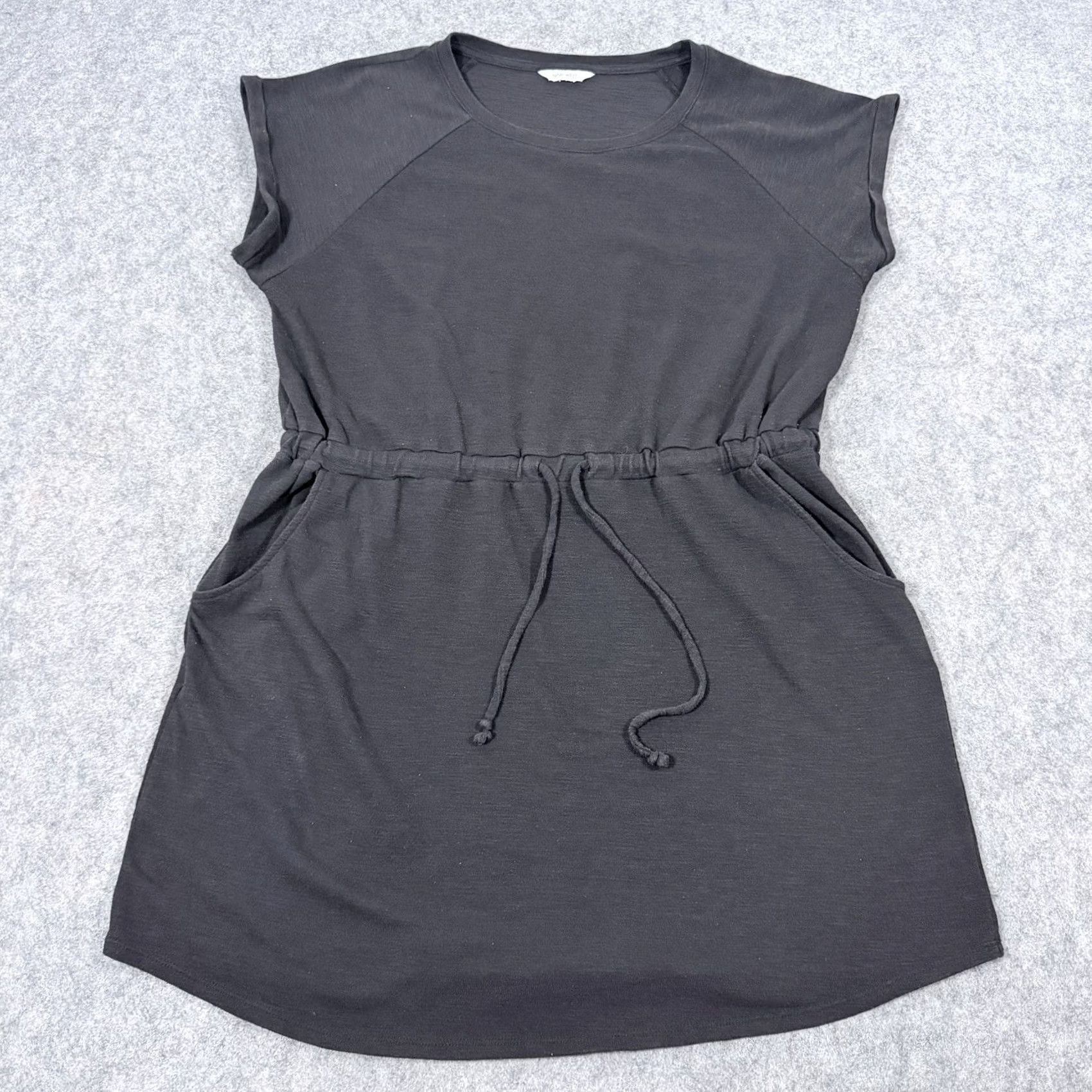 Nine West Nine West Casual Pocket Cinch Waist Drawstring Dress Fits Women's Size XXL Black Size XXL / US 16-18 / IT 52-54 - 2 Thumbnail