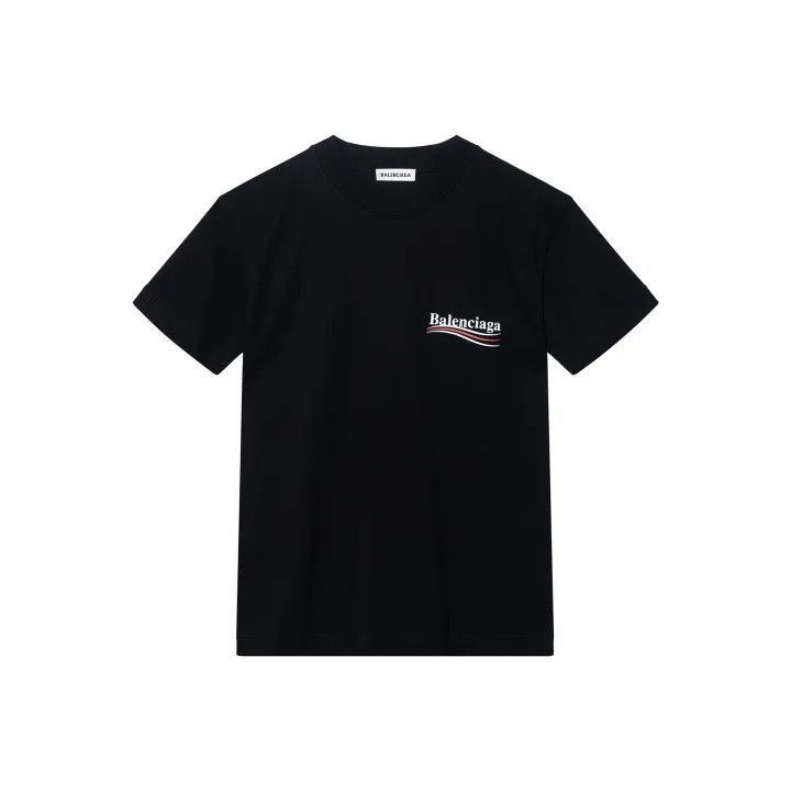 Other Balenciaga Black Logo Print Short Sleeve T-Shirt 0079-2507 Size S / US 4 / IT 40 - 1 Thumbnail