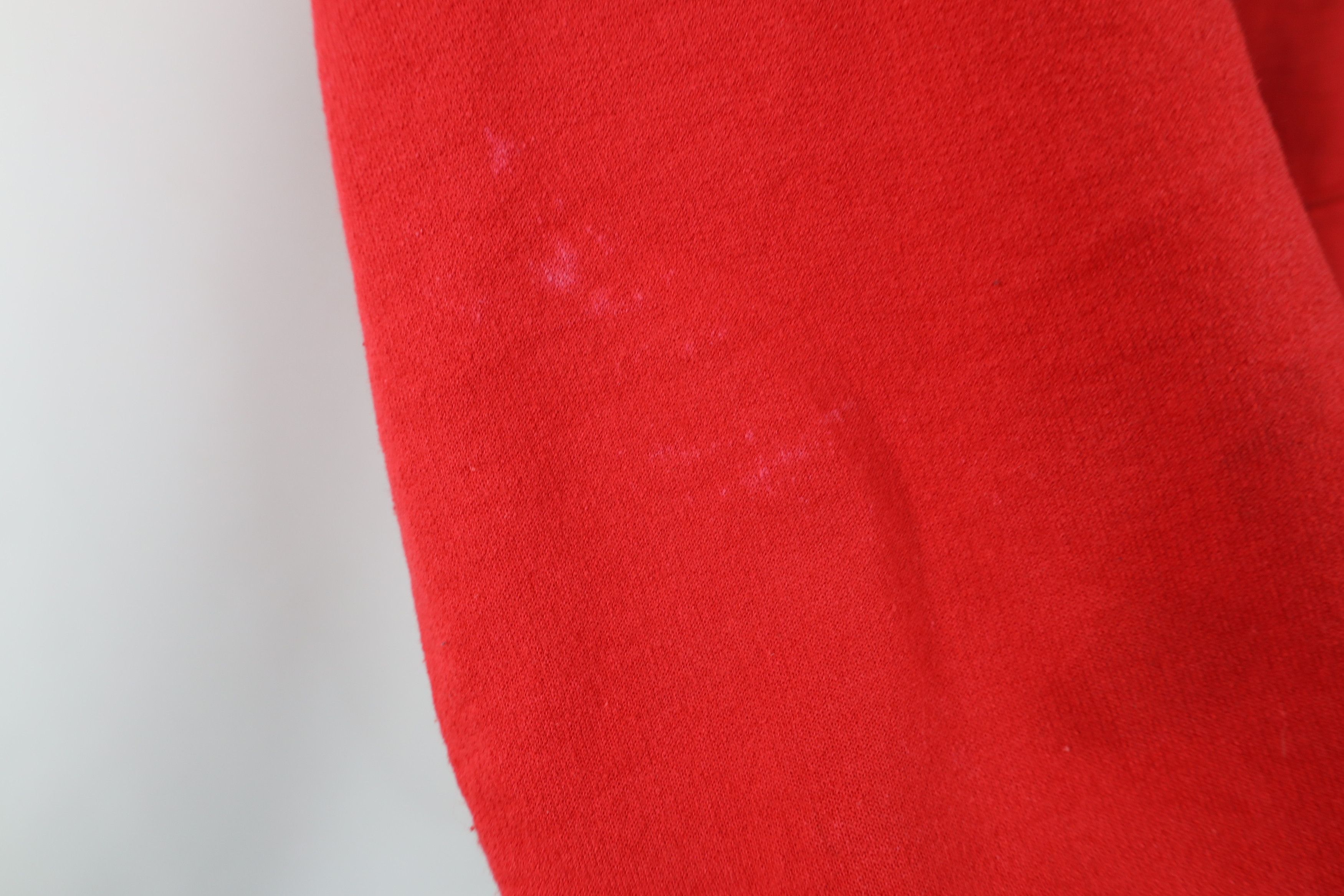 Vintage Vintage 90s Y2K Streetwear Blank Hoodie Sweatshirt Red Size US L / EU 52-54 / 3 - 8 Thumbnail