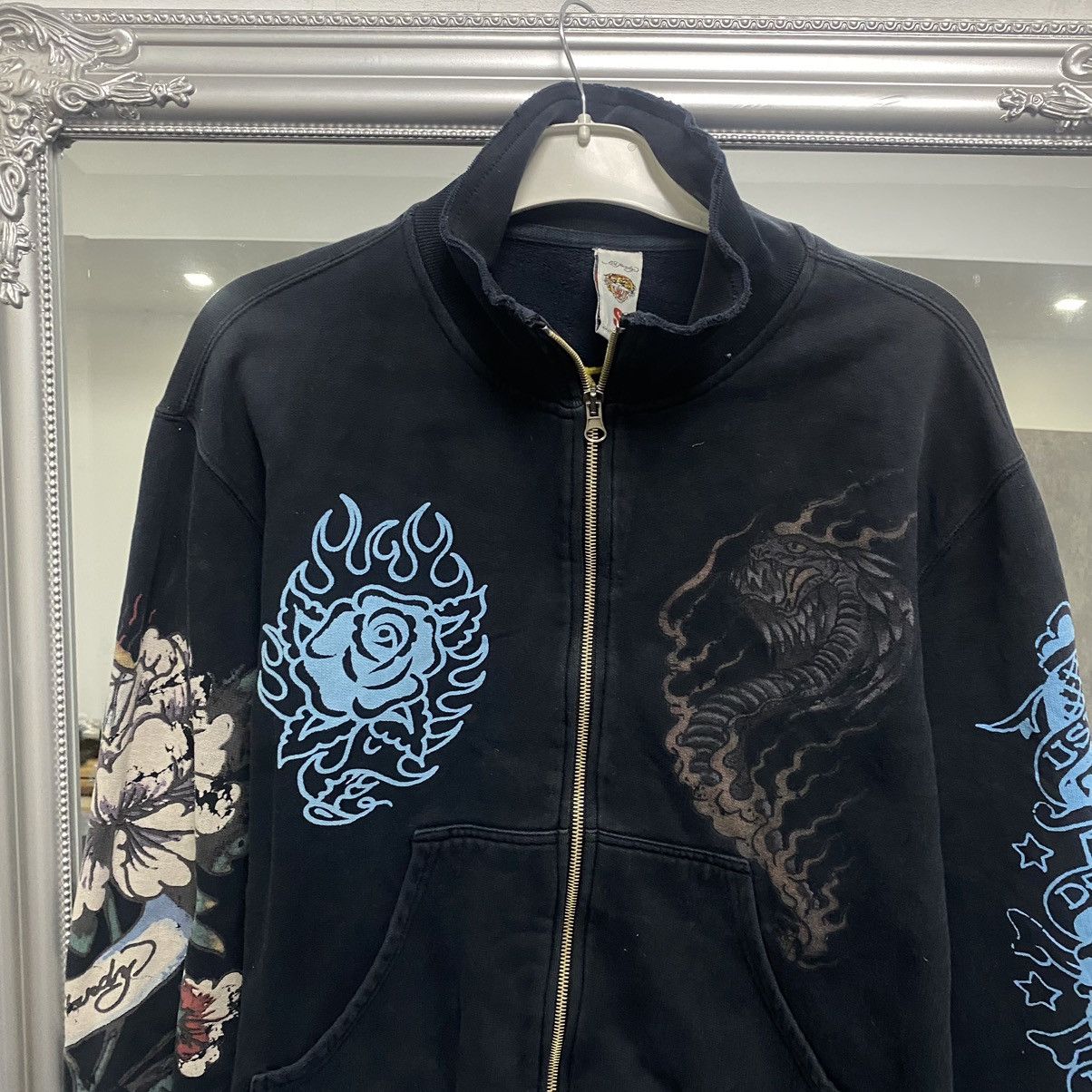 Christian Audigier vintage zip hoodie Ed hardy Size US S / EU 44-46 / 1 - 2 Thumbnail