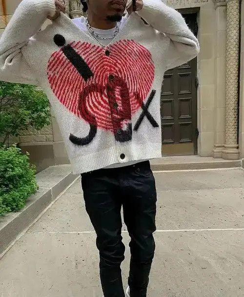 Cardigan sweater punk