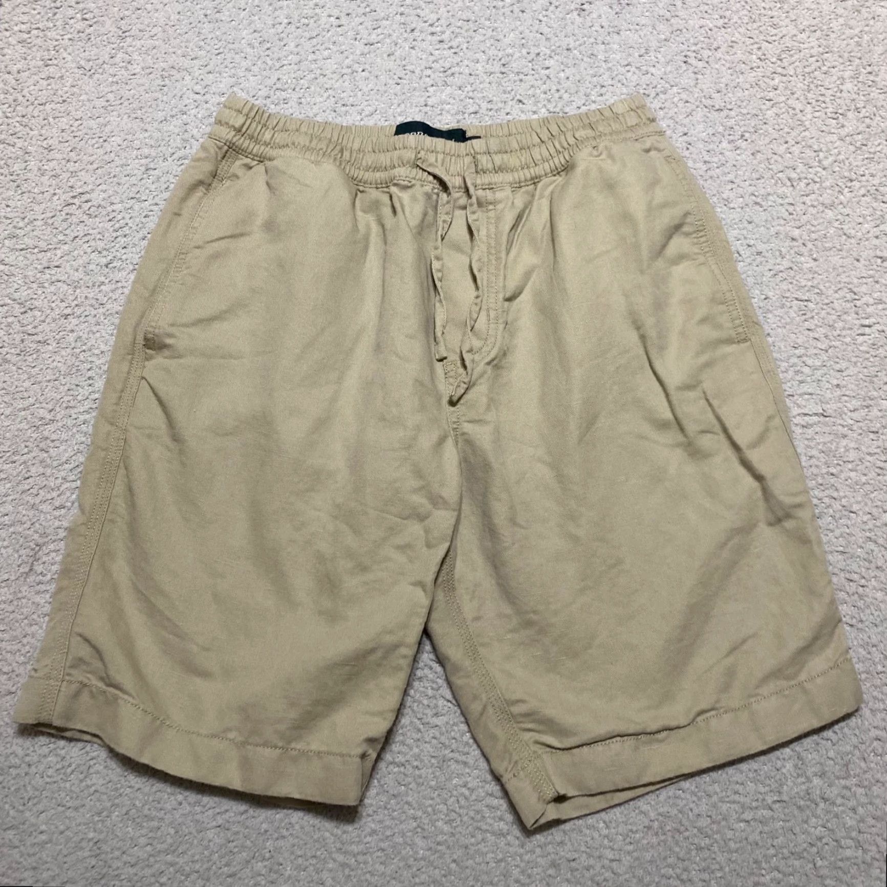 Rodd & Gunn Rodd & Gunn Mens XS Shorts Beige Linen Blend Chino Outdoor Beach Casual Pull On Size US 27 - 2 Thumbnail