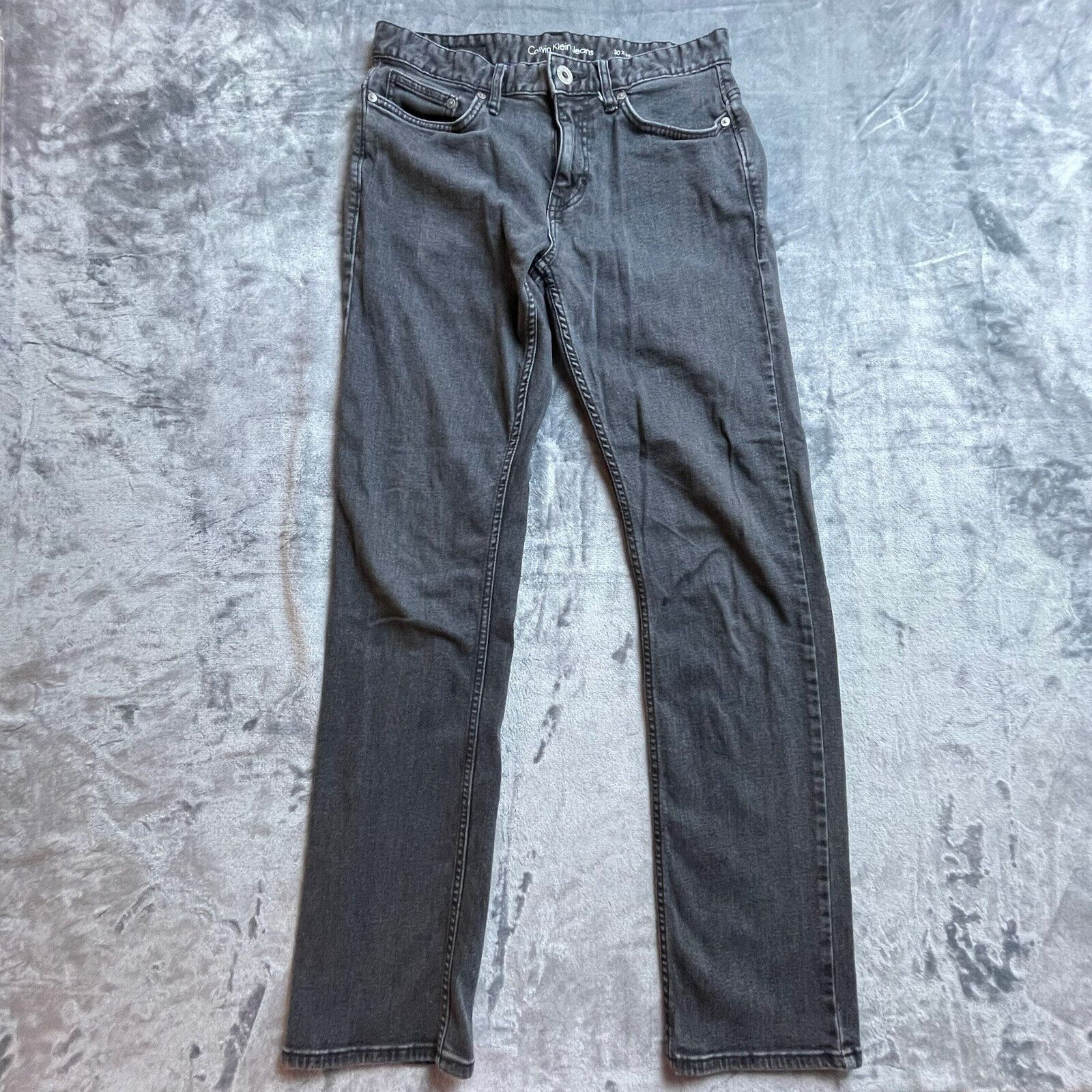 Calvin Klein Calvin Klein Jeans 30 Black Denim Straight Rocker Grunge Size US 30 / EU 46 - 1 Thumbnail
