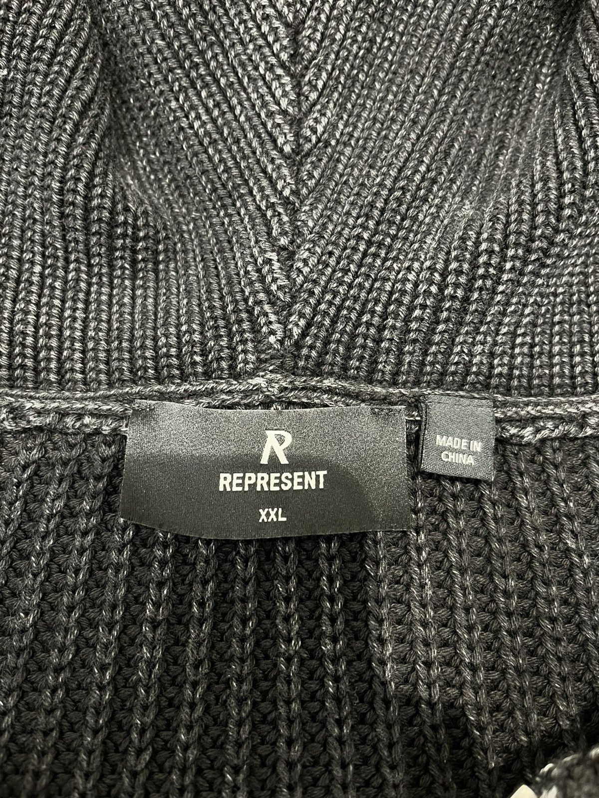 Represent Clo. Represent Ribbed Zip Through Hoodie Size US XXL / EU 58 / 5 - 4 Thumbnail
