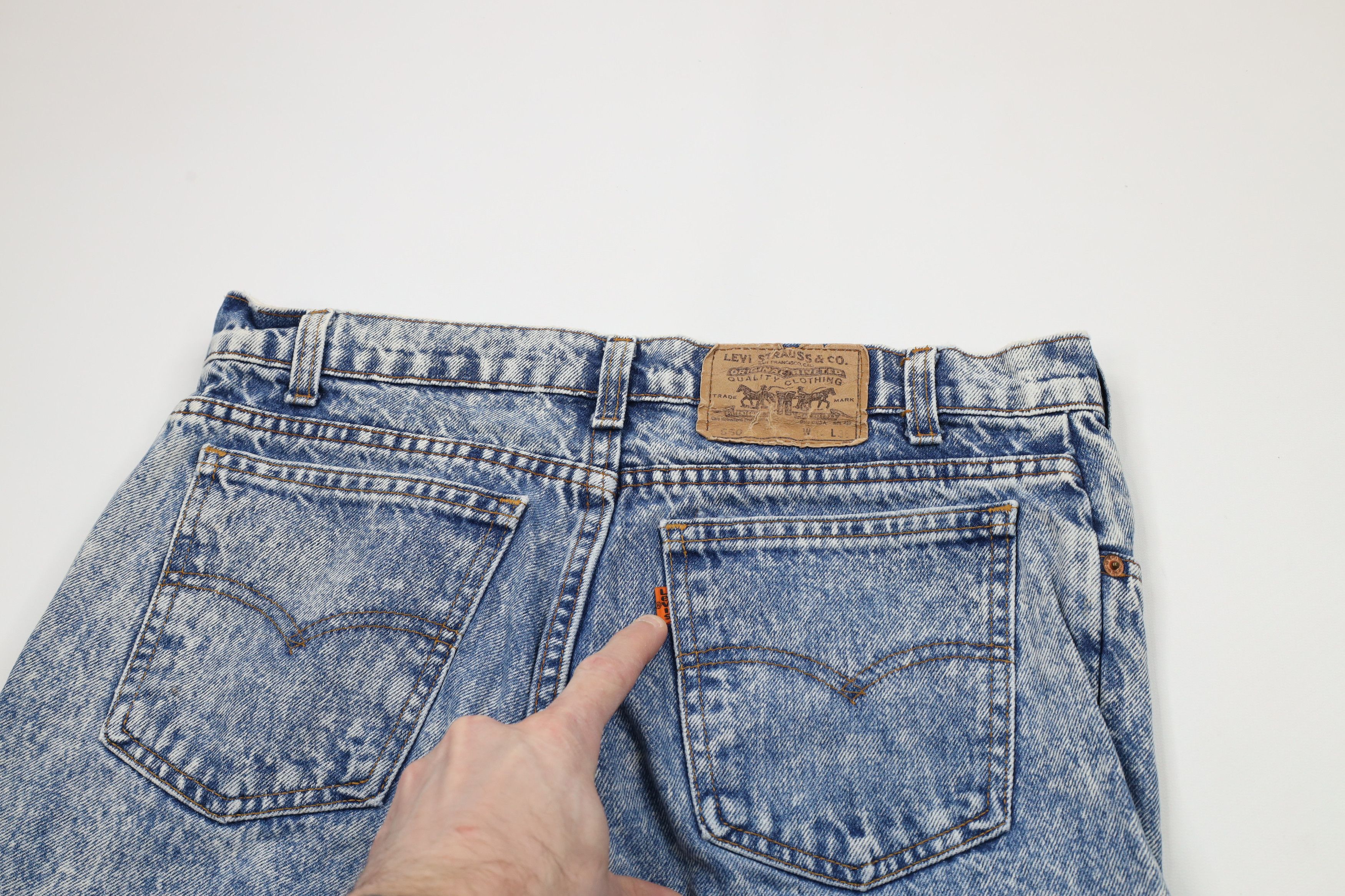 Levi's × Vintage Vintage 80s Levis 550 Orange Tab Tapered Leg Jeans USA Size US 32 / EU 48 - 10 Thumbnail