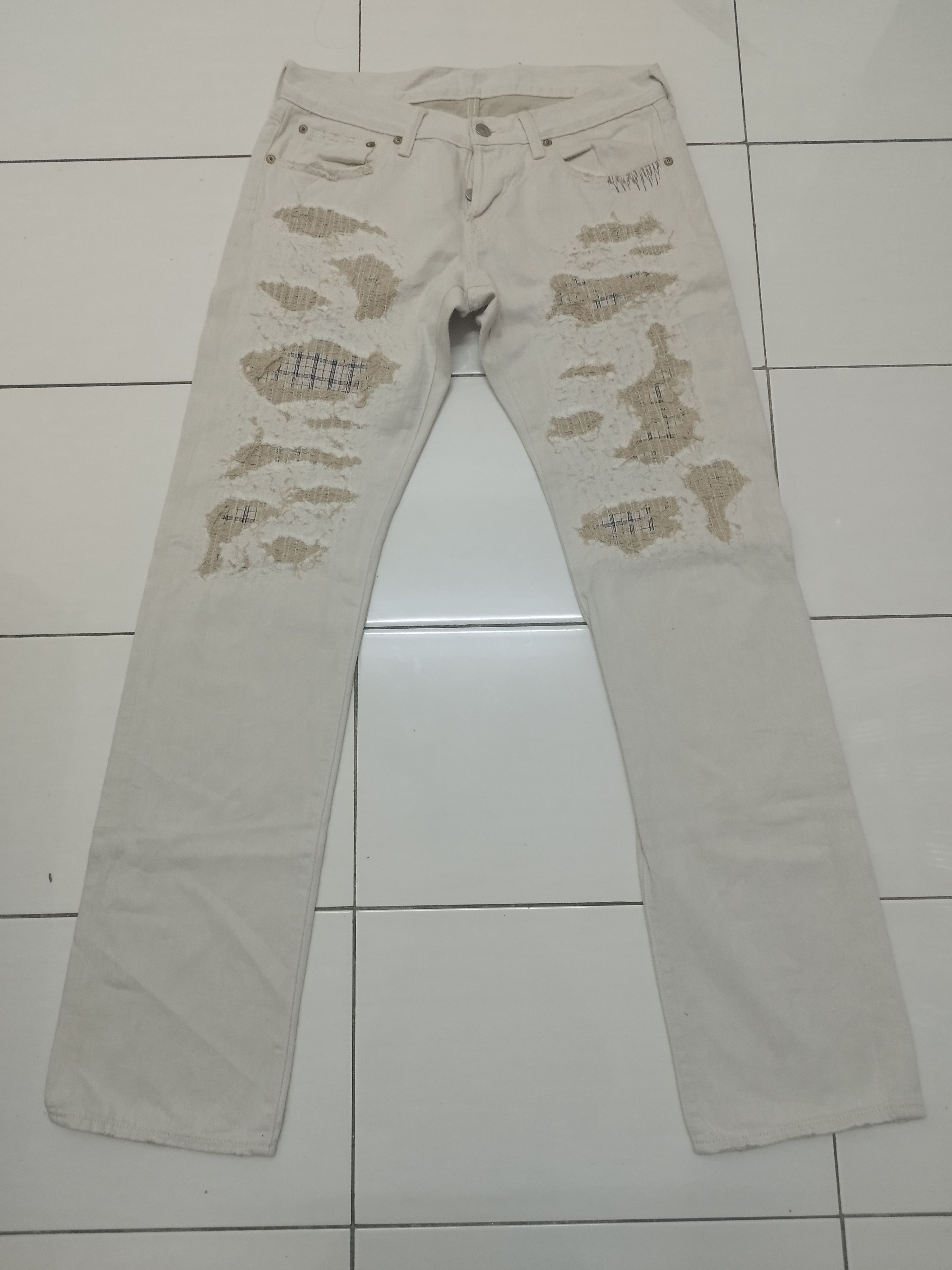 Eternal × Kapital ETERNAL DISTRESSED DENIM Size US 30 / EU 46 - 1 Thumbnail