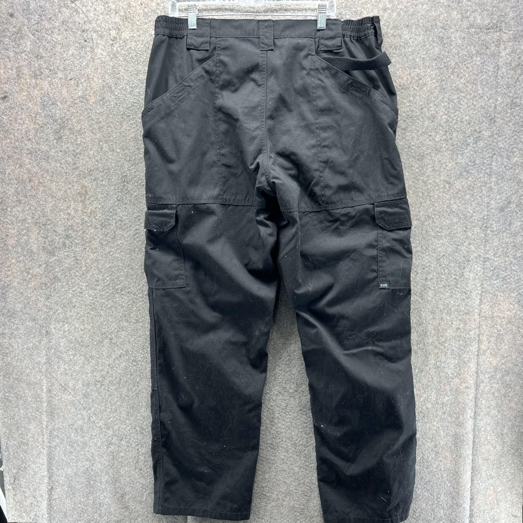 Vintage 5.11 Tactical Cargo Pants Mens 40x32 Black Elastic Workwear Pockets Slim Straight Leg Hat? (Note: This line seems off) Size US 40 / EU 56 - 6 Thumbnail