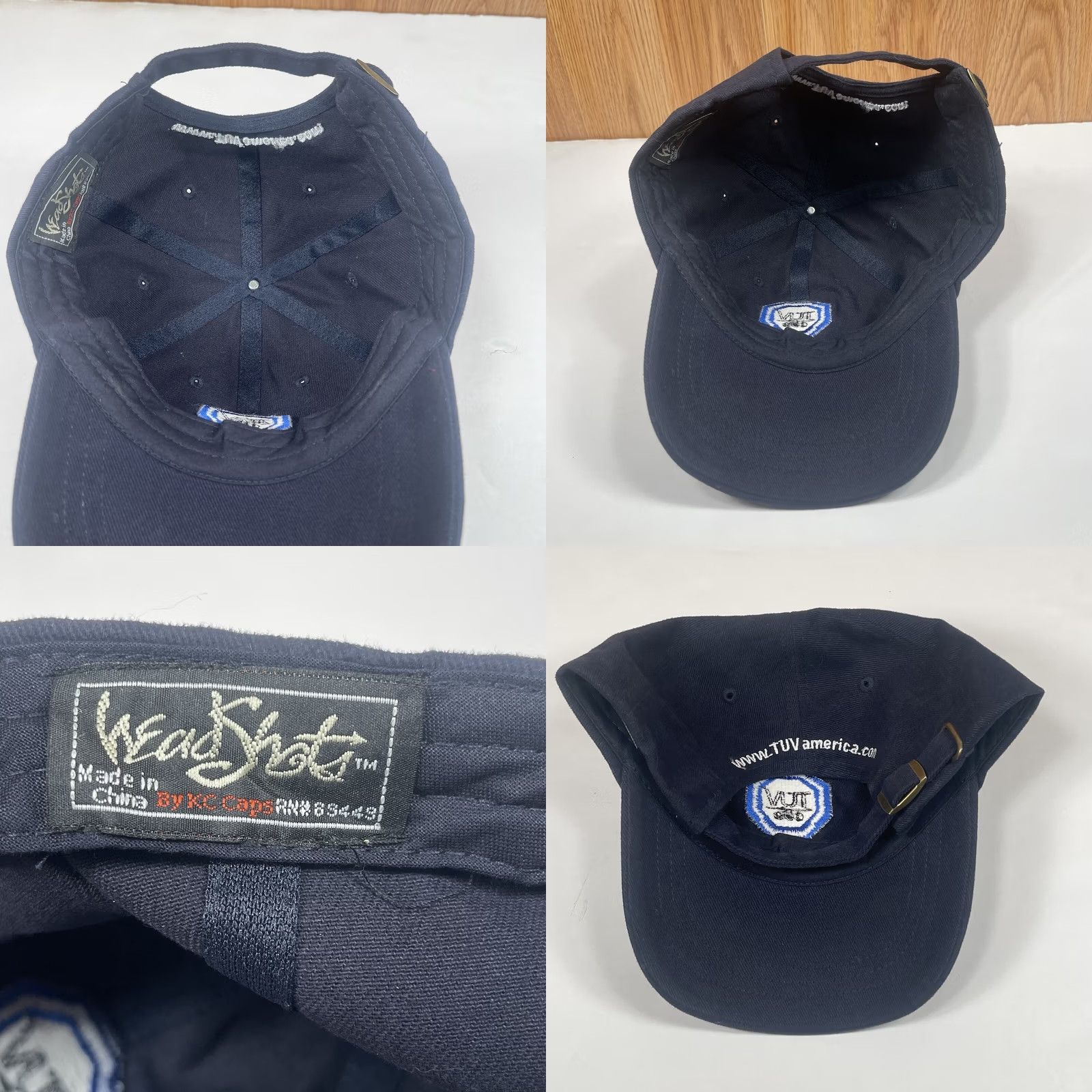 Vintage Head Shots By KC Caps Navy Blue Adjustable Hat Cap Embroidered Unisex Adults StrapBack Hat Cap Size ONE SIZE - 8 Thumbnail