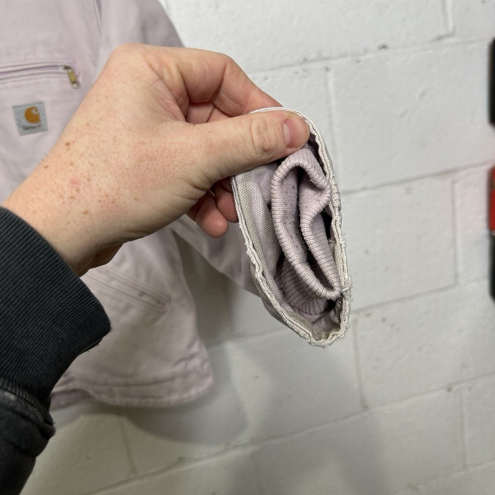 Carhartt Y2k Carhartt Sherpa-Lined Hooded Detroit Jacket “Pale Pink” Size S / US 4 / IT 40 - 13 Thumbnail