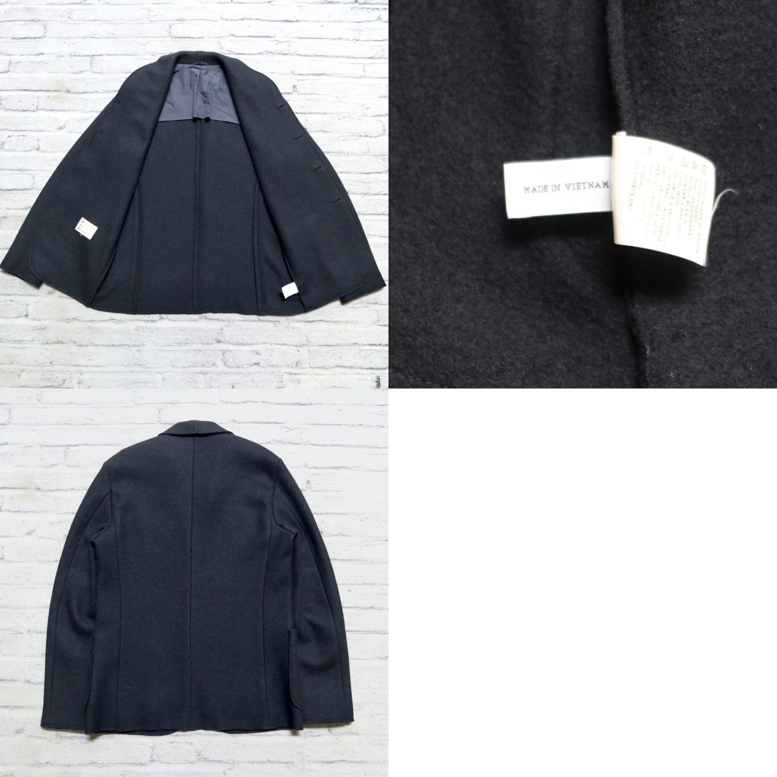 Aspesi Aspesi Wool Blazer Jacket Mens L Navy Blue Size 42R - 9 Thumbnail
