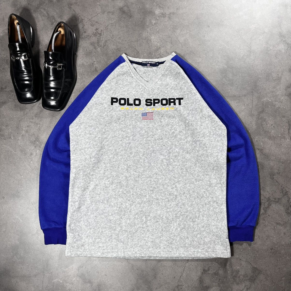 Polo Ralph Lauren Vintage 90s Polo Ralph Lauren Polo Sport Fleece Sweatshirt Size US XL / EU 56 / 4 - 1 Thumbnail
