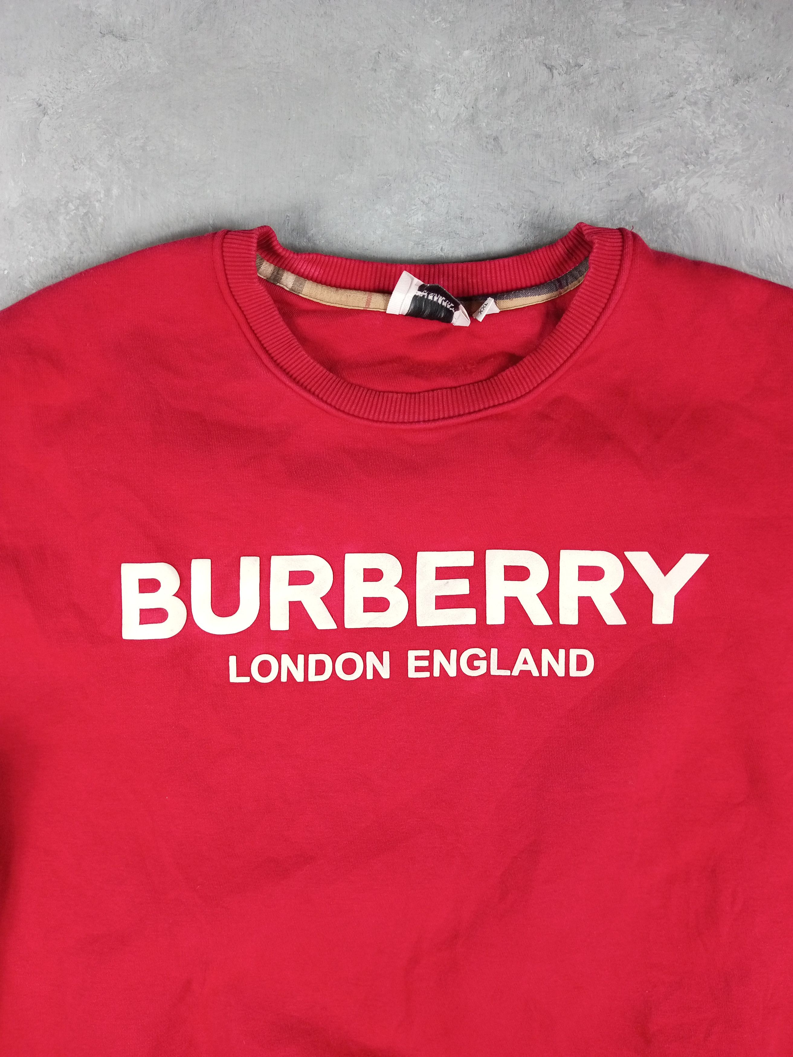 Burberry Vintage Faded Red Burberry Sweater Size US XXL / EU 58 / 5 - 4 Thumbnail