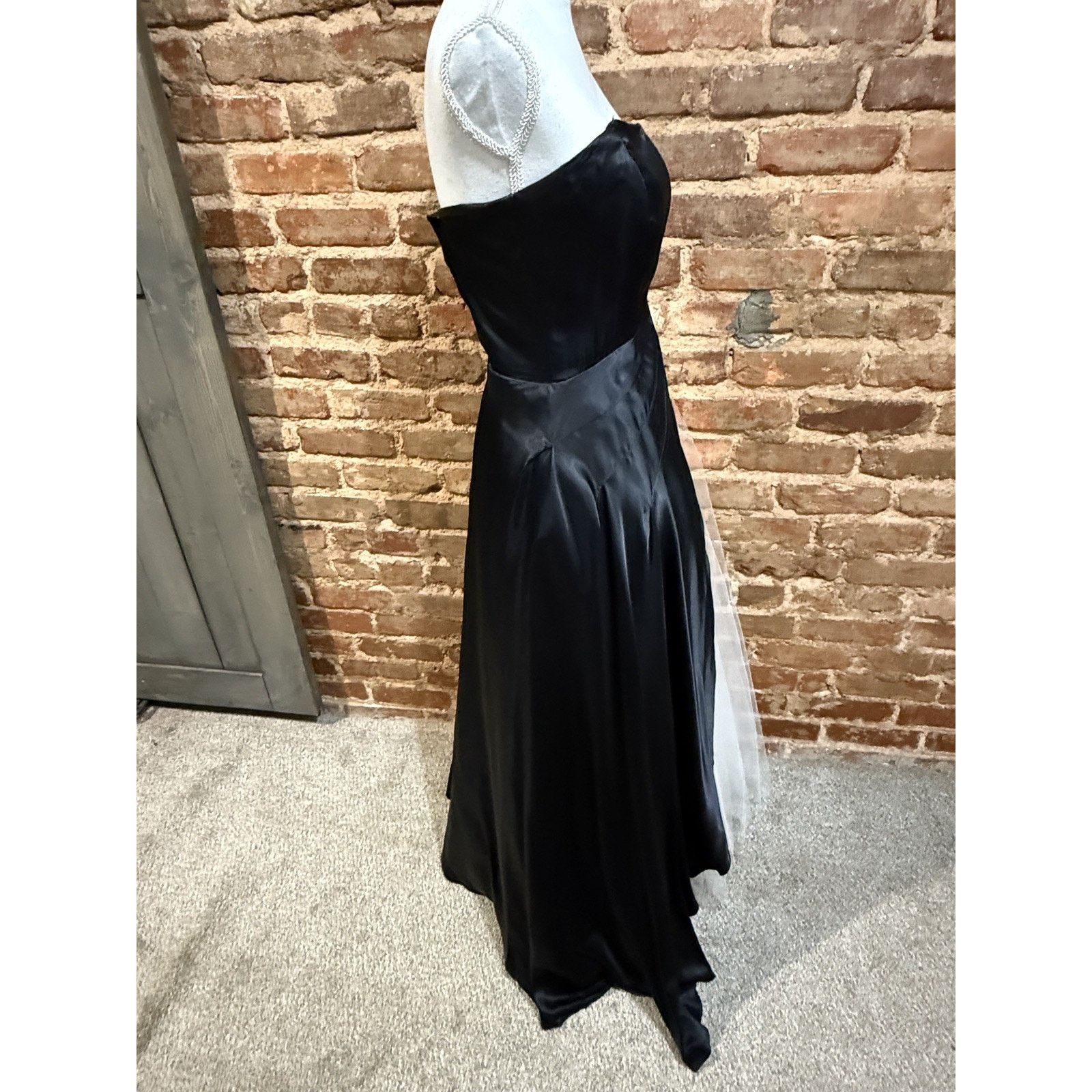 & Other Stories You Babes 2 VTG 90s Y2K Dress Black/white tulle Sz 7 PROM Size M / US 6-8 / IT 42-44 - 2 Thumbnail