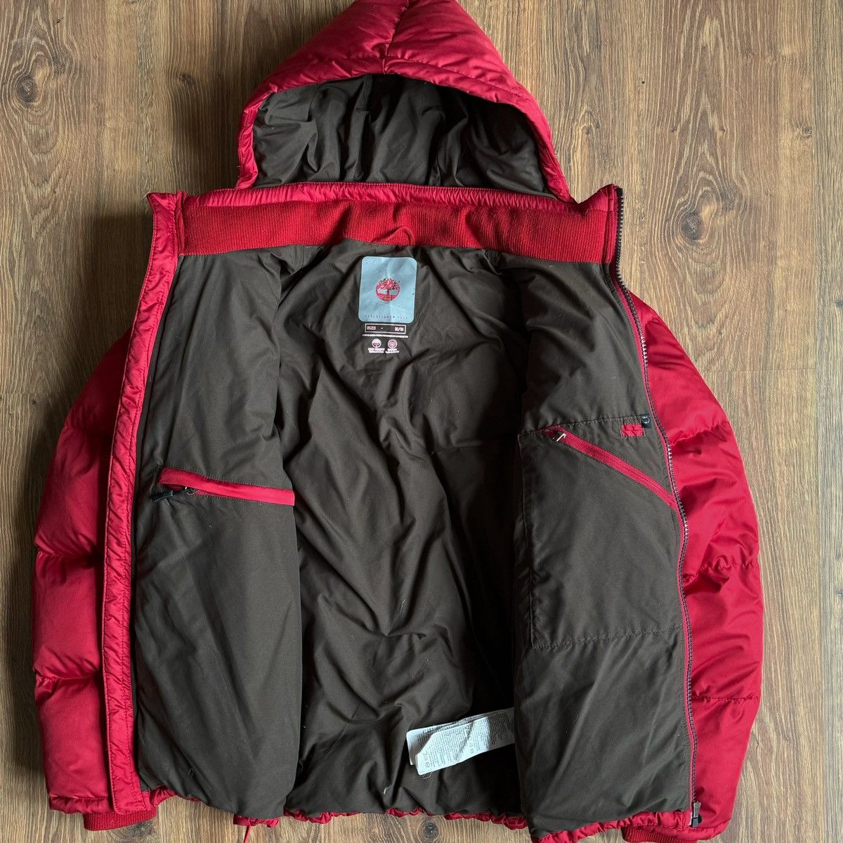 Timberland Timberland Down Puffer Jacket Men’s M Red Y2K Gorpcore Size US M / EU 48-50 / 2 - 5 Thumbnail
