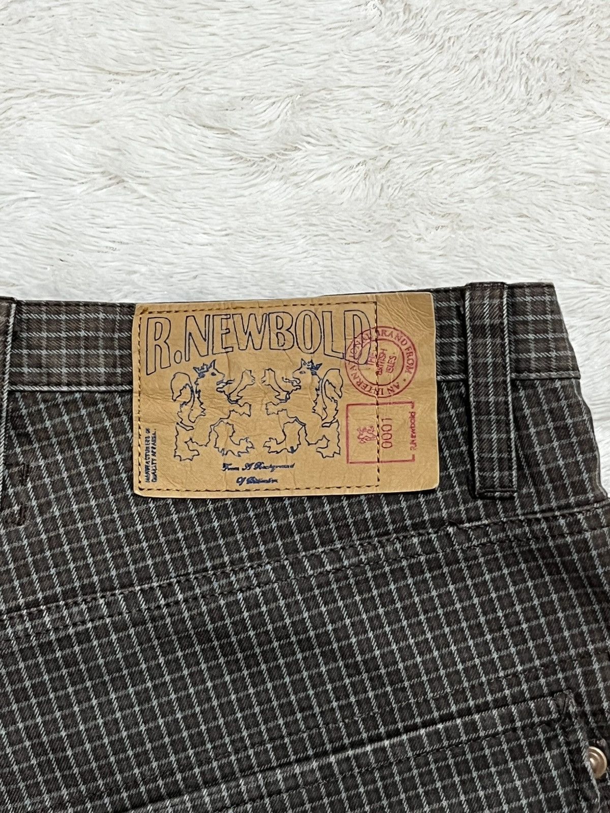Other R Newbold Plaid Side Stripe Pants Brown Size 33 Rare Size US 33 - 8 Thumbnail