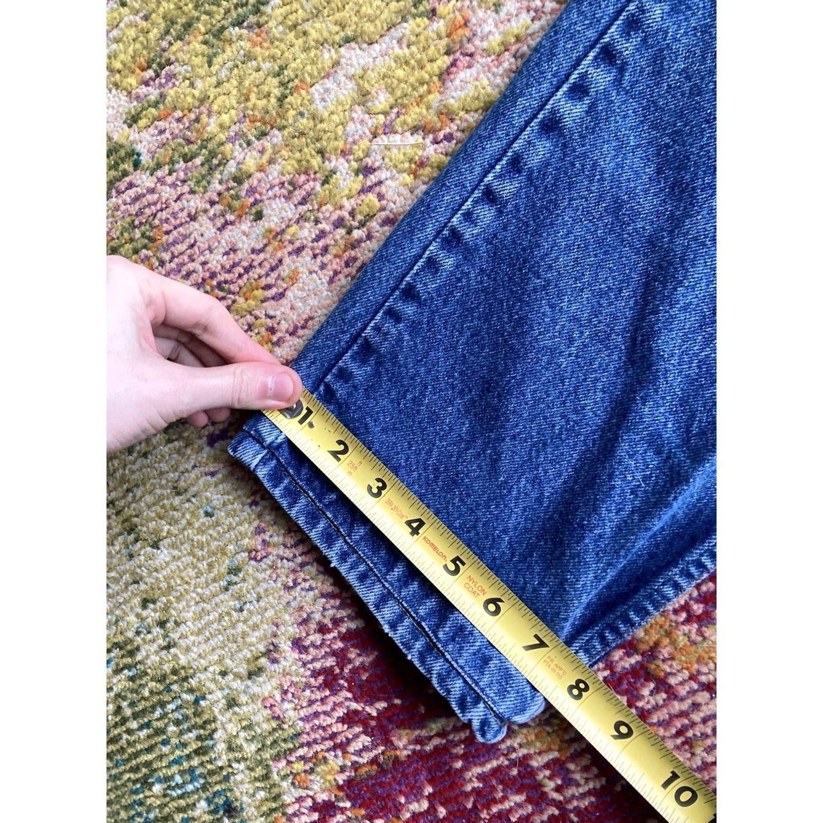 Levi's VINTAGE Levi's 505 Jeans USA Made Mens 32x25 Blue Denim Red Tab Straight Jeans Mens Regular 80s Size US 35 - 3 Thumbnail