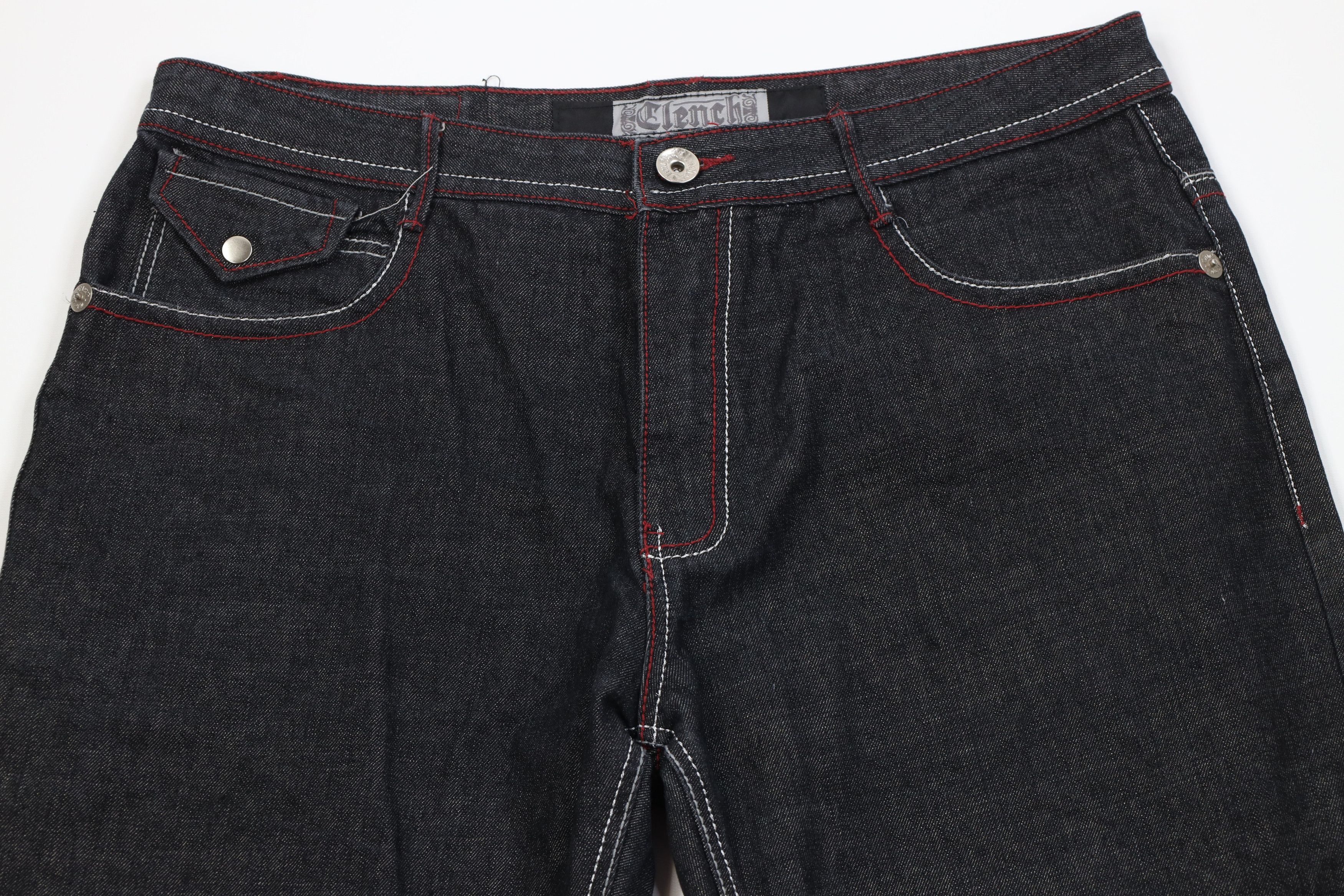 Vintage Vintage Y2K Streetwear UFC MMA Wide Leg Denim Jeans Black Size US 40 / EU 56 - 2 Thumbnail