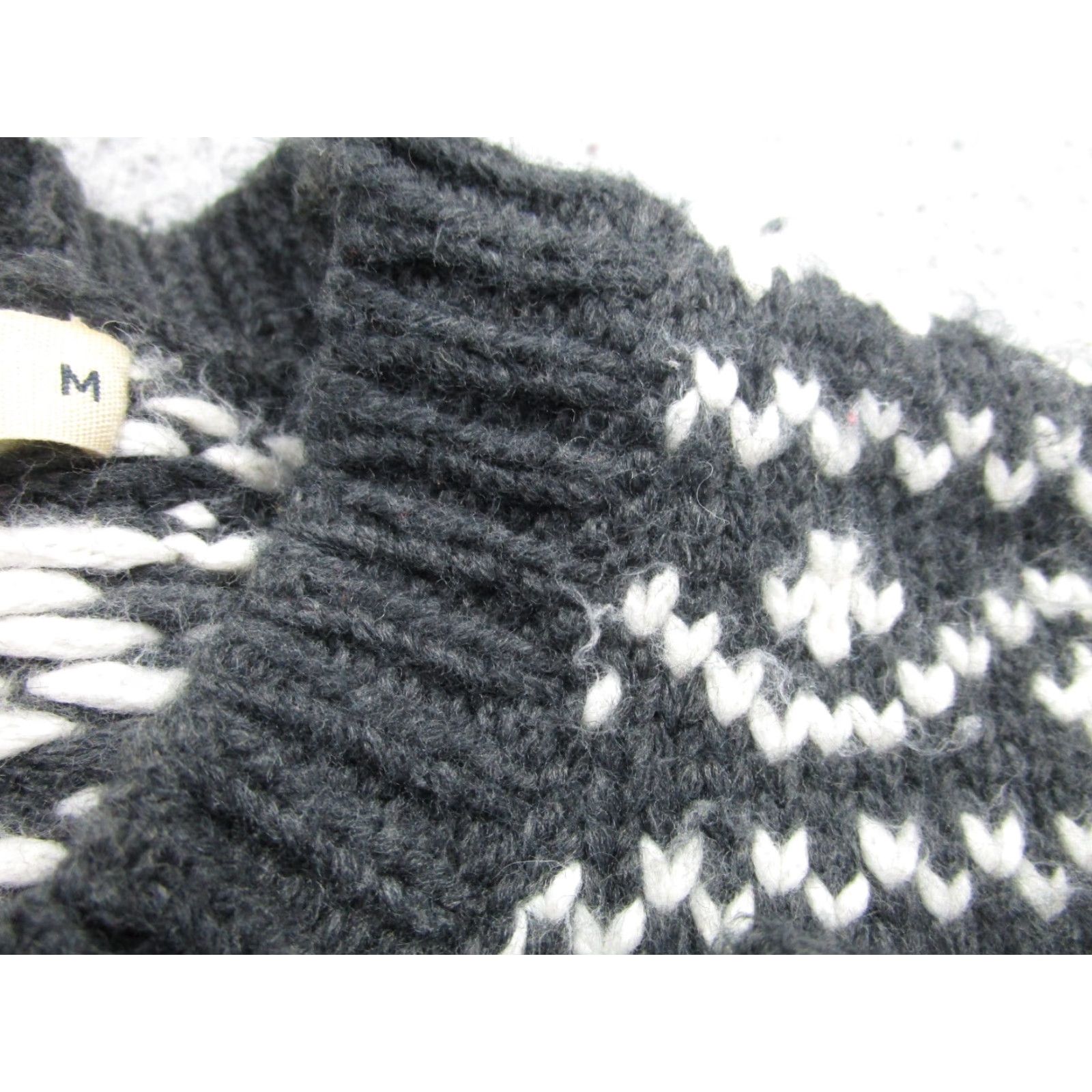 Marine Layer Marine Layer Gray Fair Isle Knit Sweater Women's M Wool Alpaca Pullover Size M / US 6-8 / IT 42-44 - 5 Thumbnail