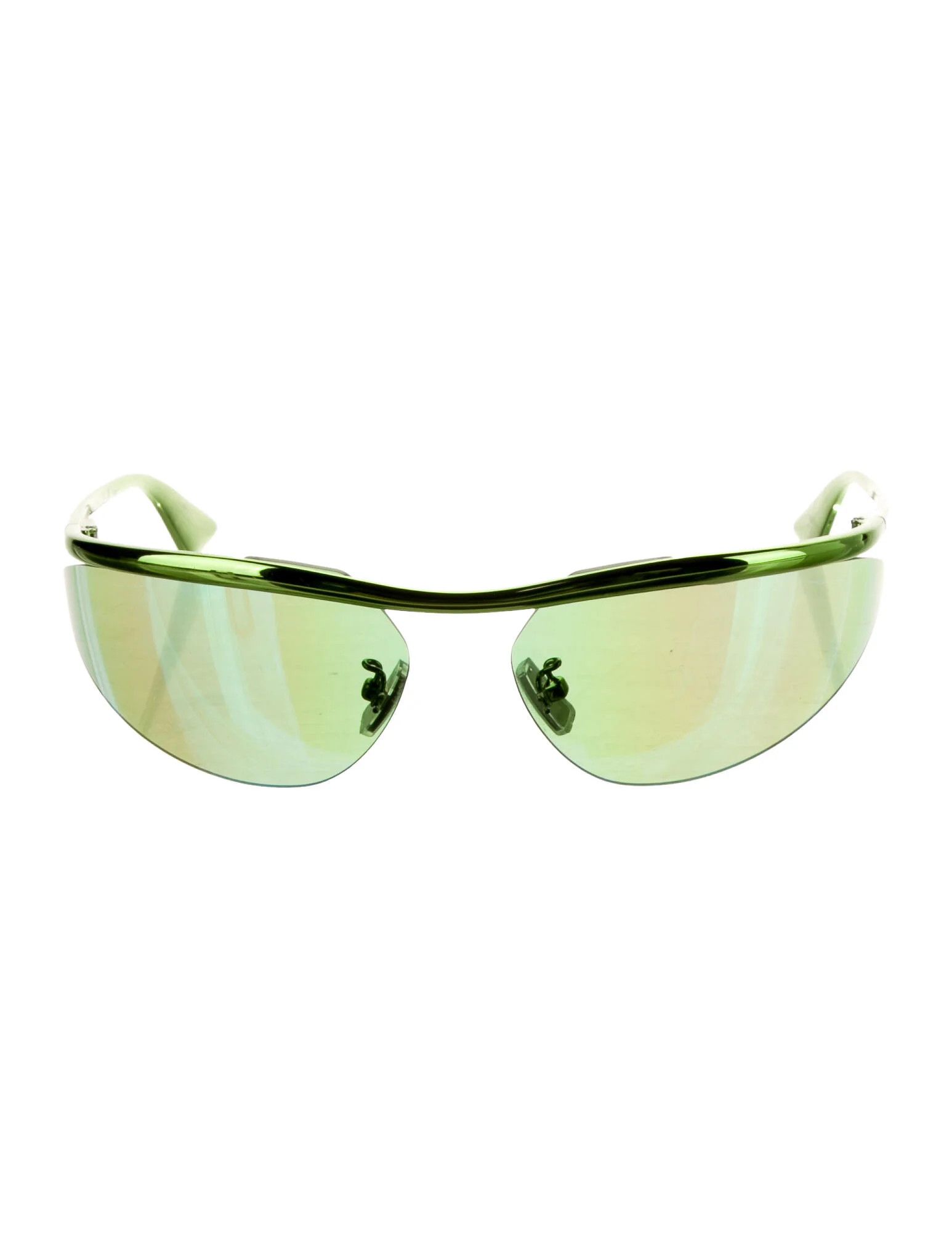 Bottega Veneta BOTTEGA VENETA green Shield mirrored sunglasses BV1174S q Size ONE SIZE - 2 Thumbnail