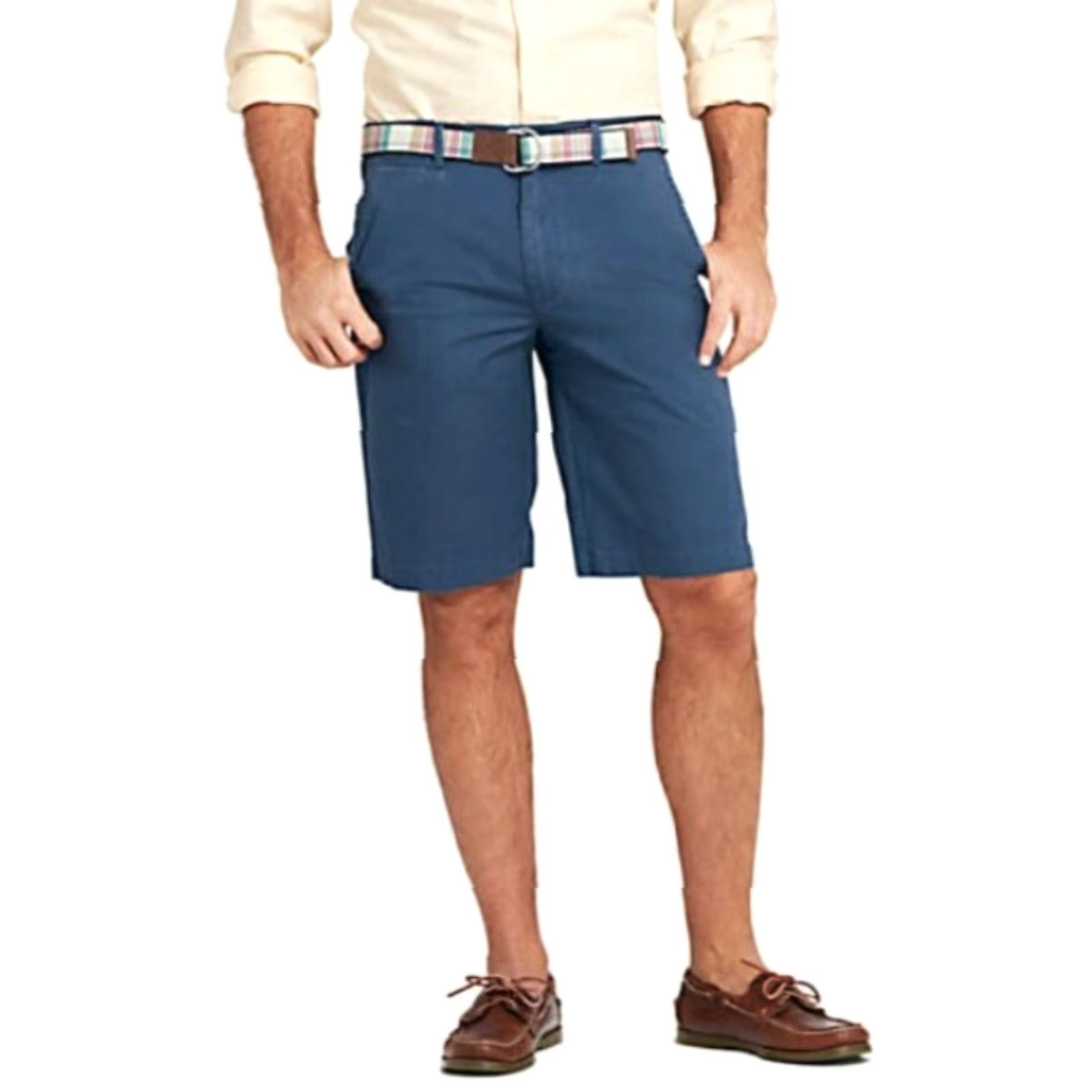 Lands' End Lands End Mens 32 Light Pink 11" Comfort Waist Chino Shorts NEW Size US 32 / EU 48 - 2 Thumbnail