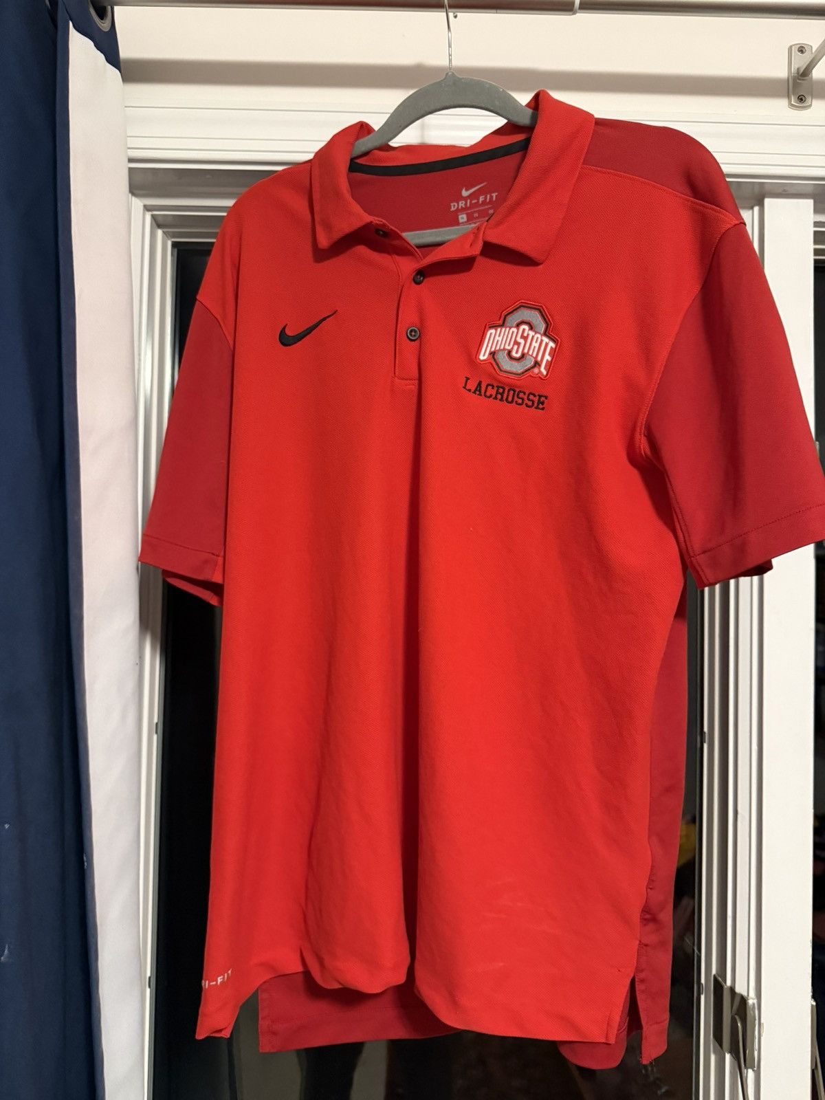 Nike Nike Ohio State Mens Lacrosse Polo Size US L / EU 52-54 / 3 - 1 Thumbnail